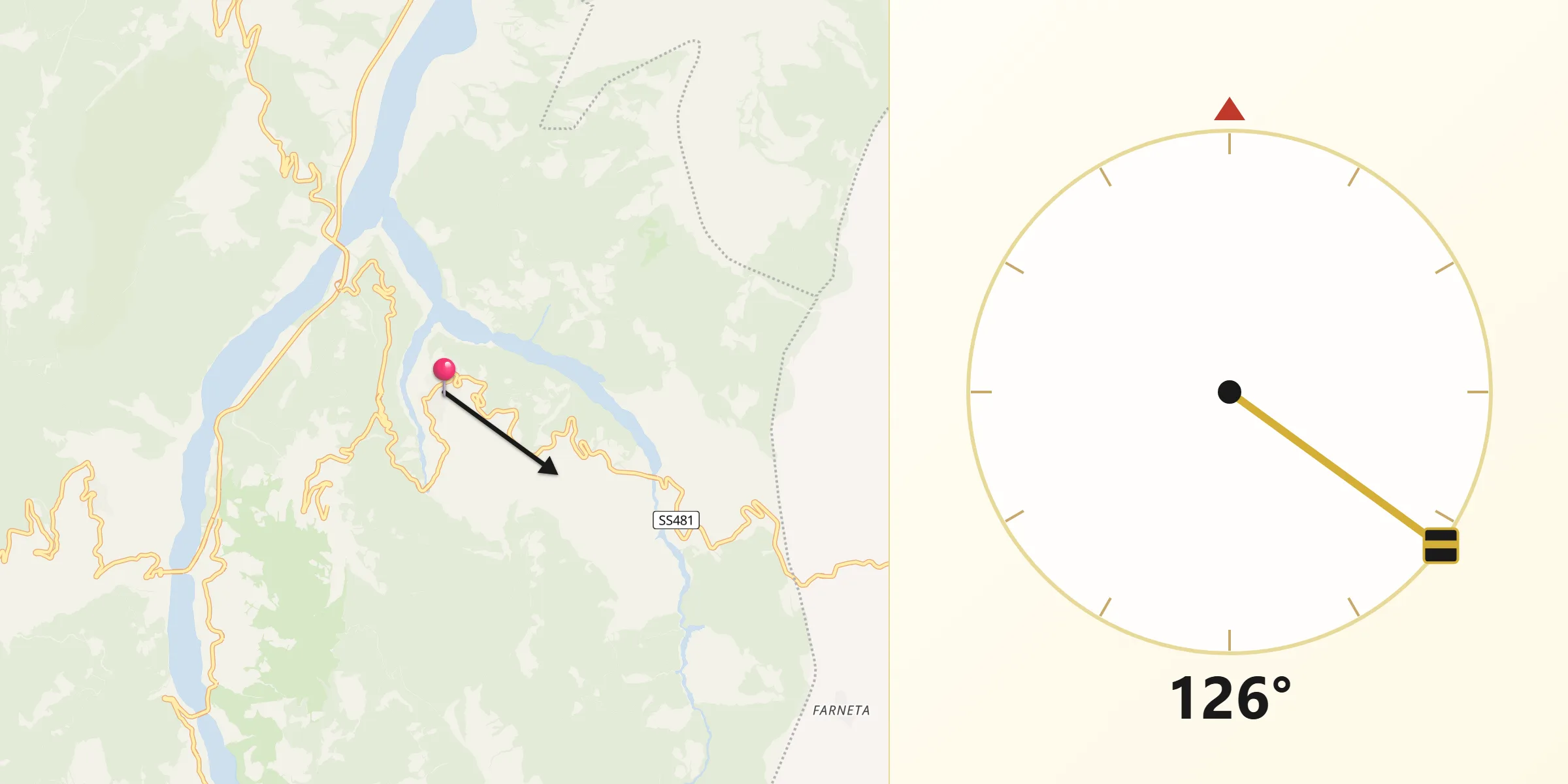 Direzione della Qibla da Cersosimo