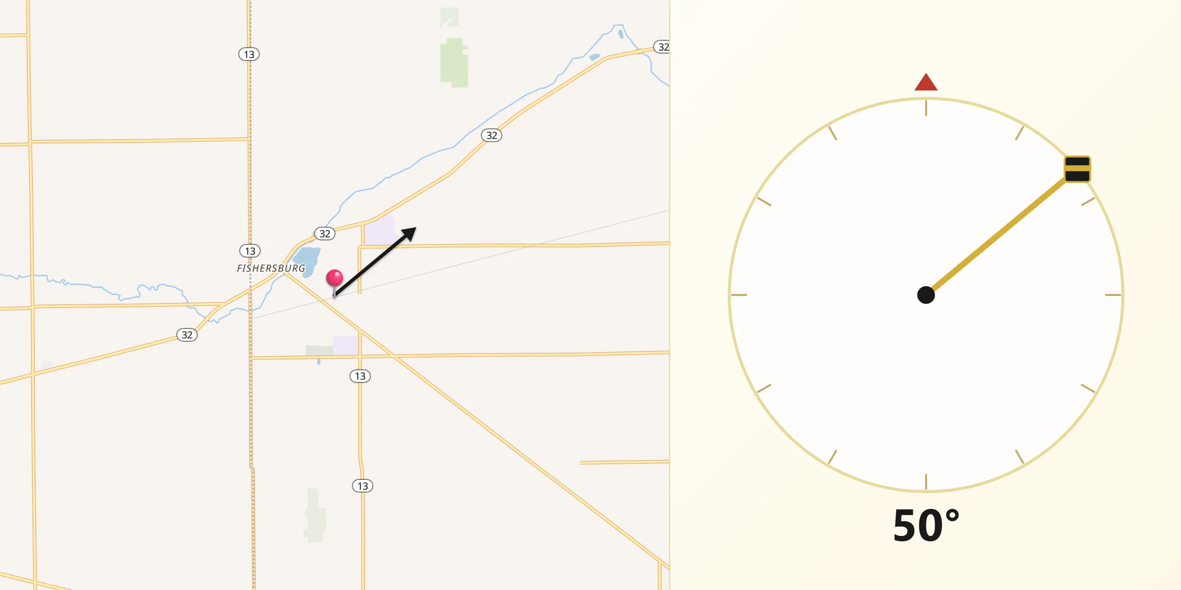 Qibla Direction from Lapel