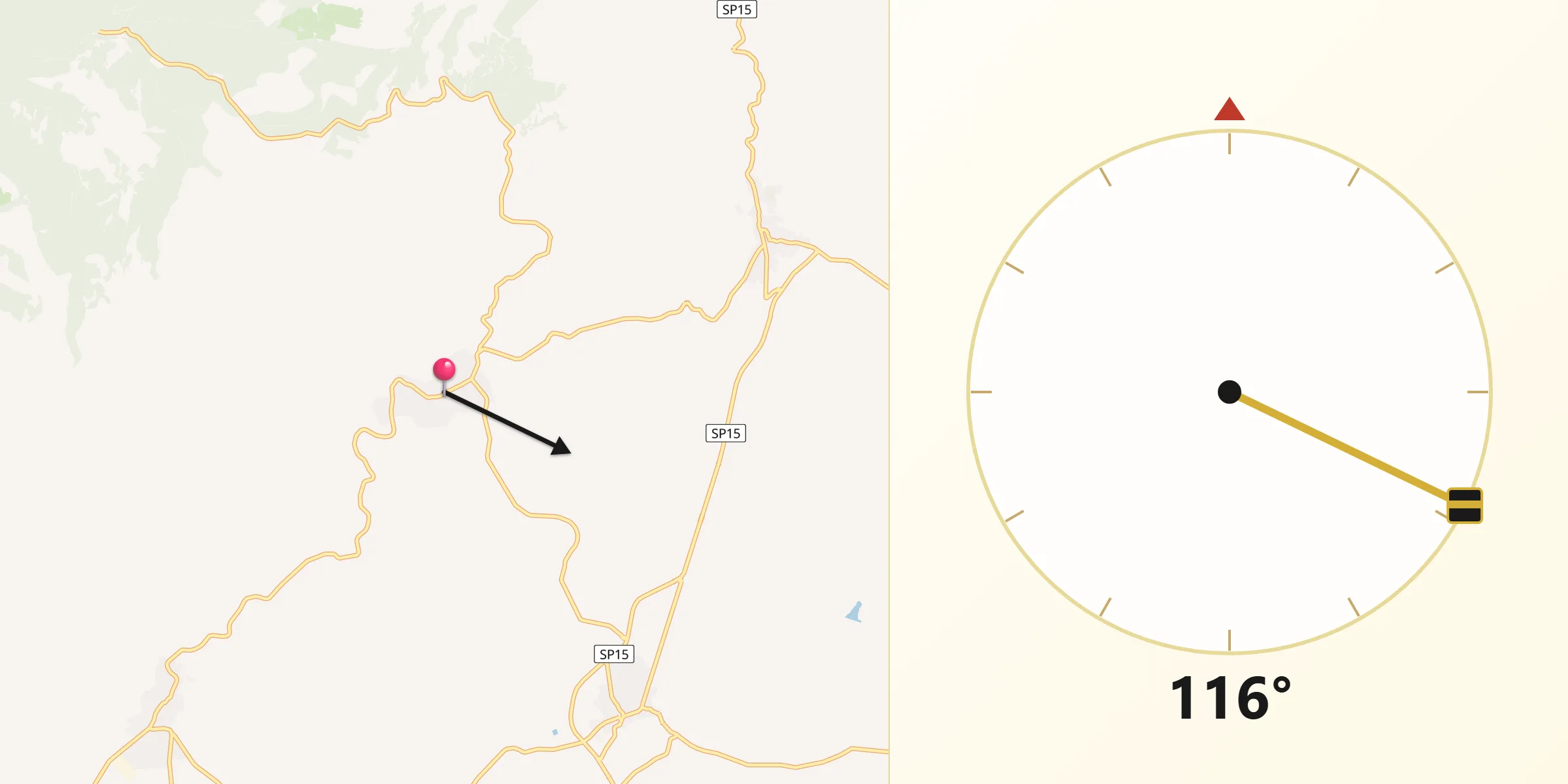 Direzione della Qibla da Seneghe