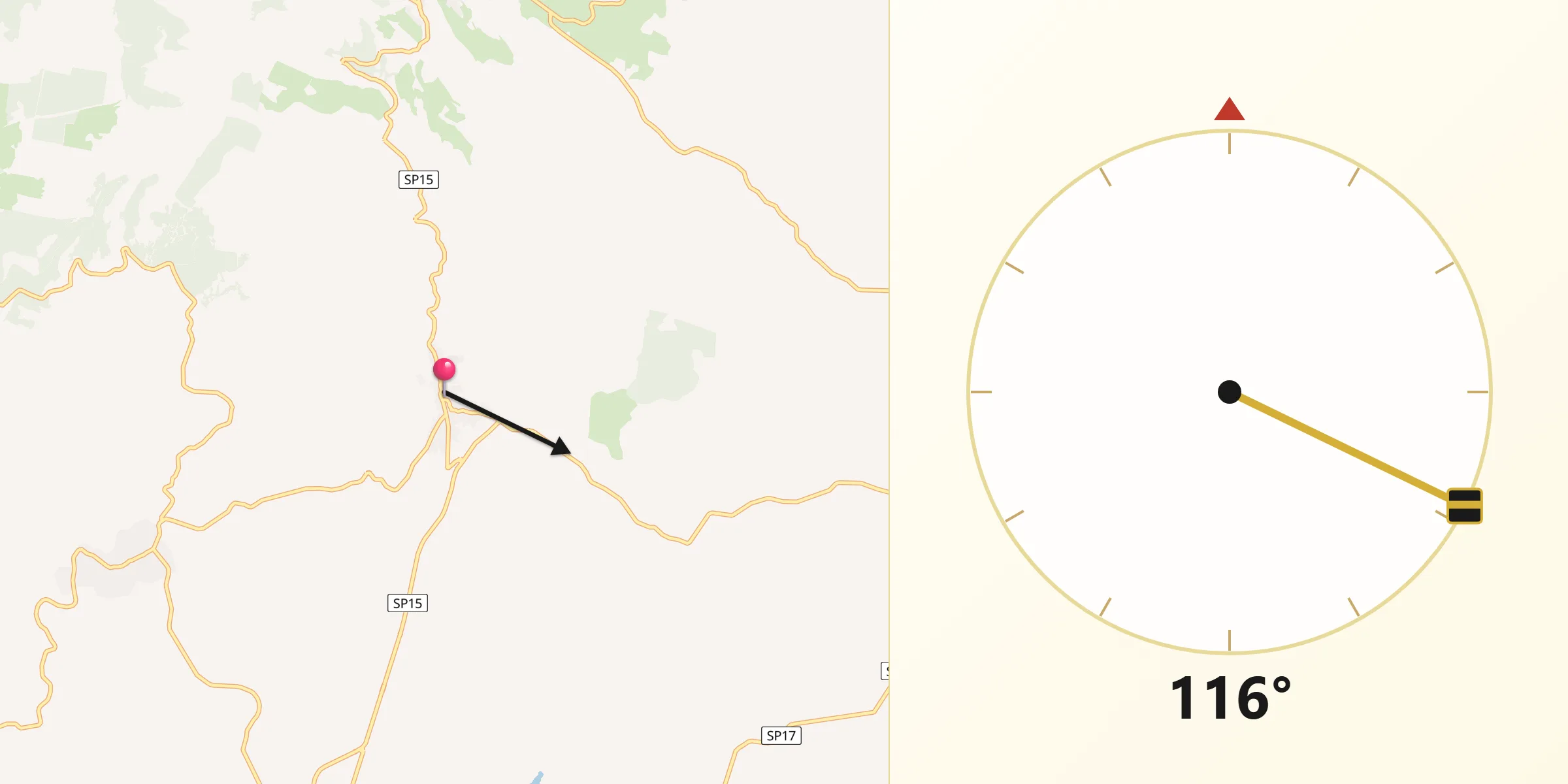 Direzione della Qibla da Bonarcado