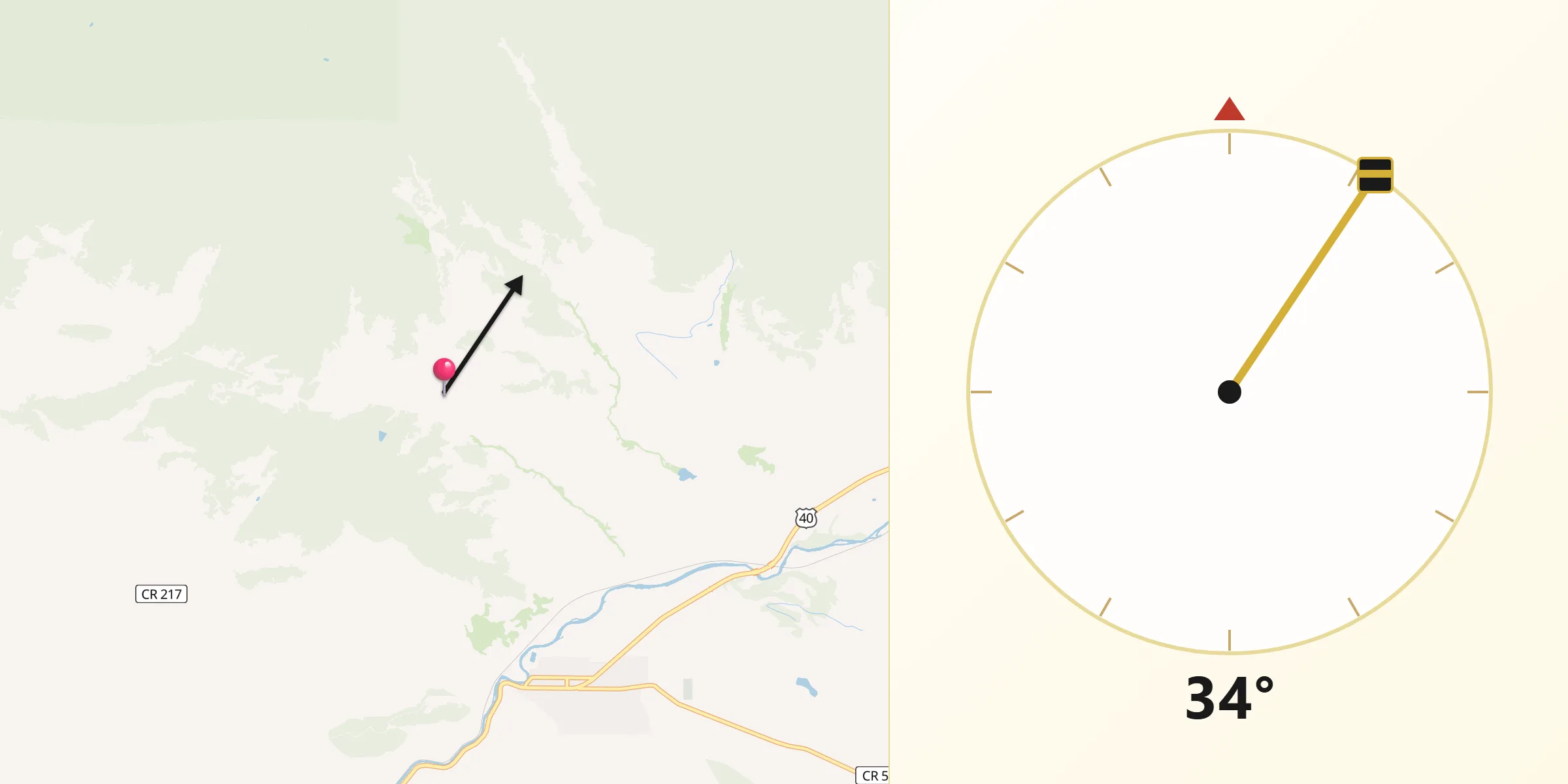 Qibla Direction from Grand
