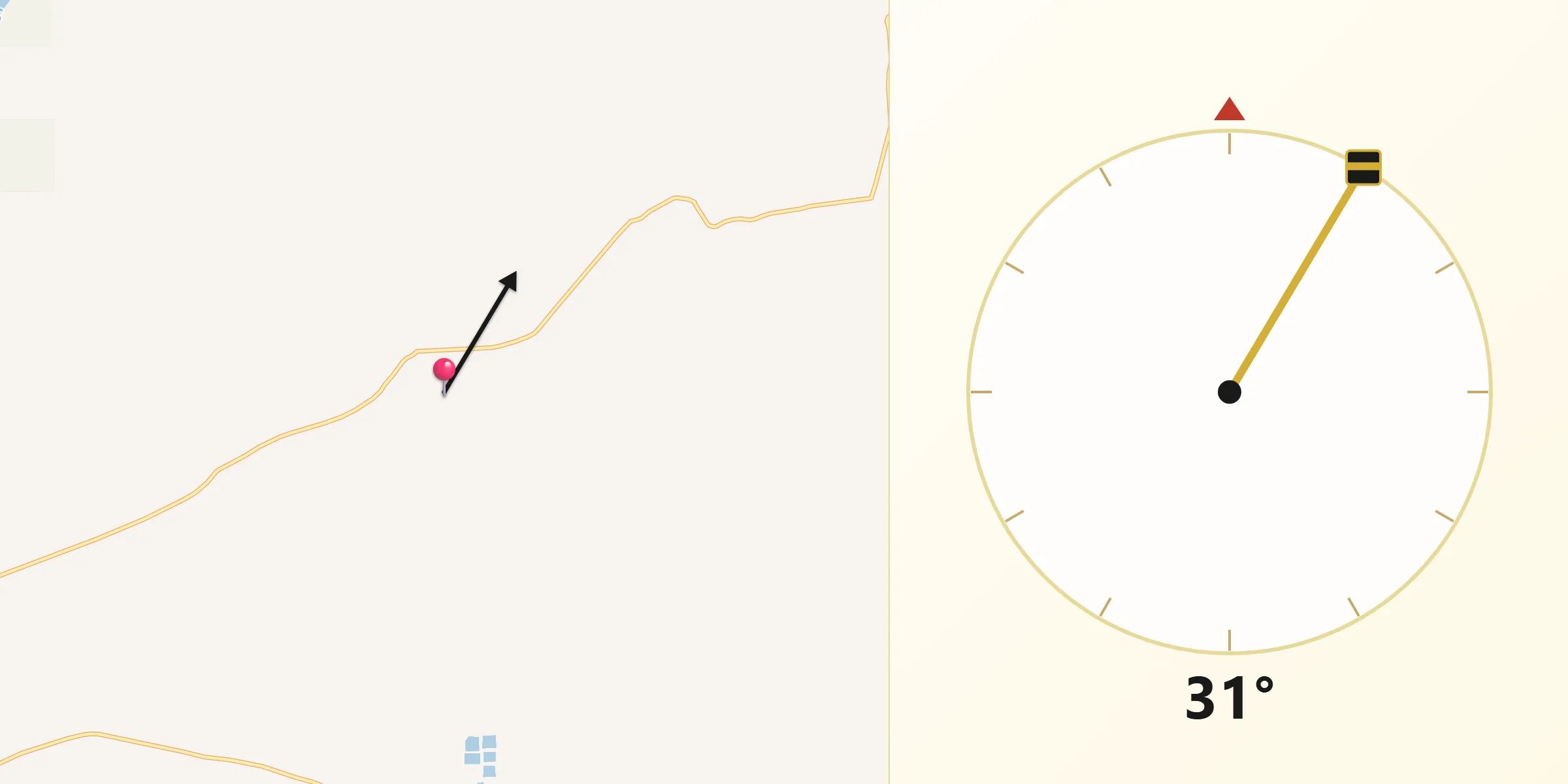 Qibla Direction from Uintah County