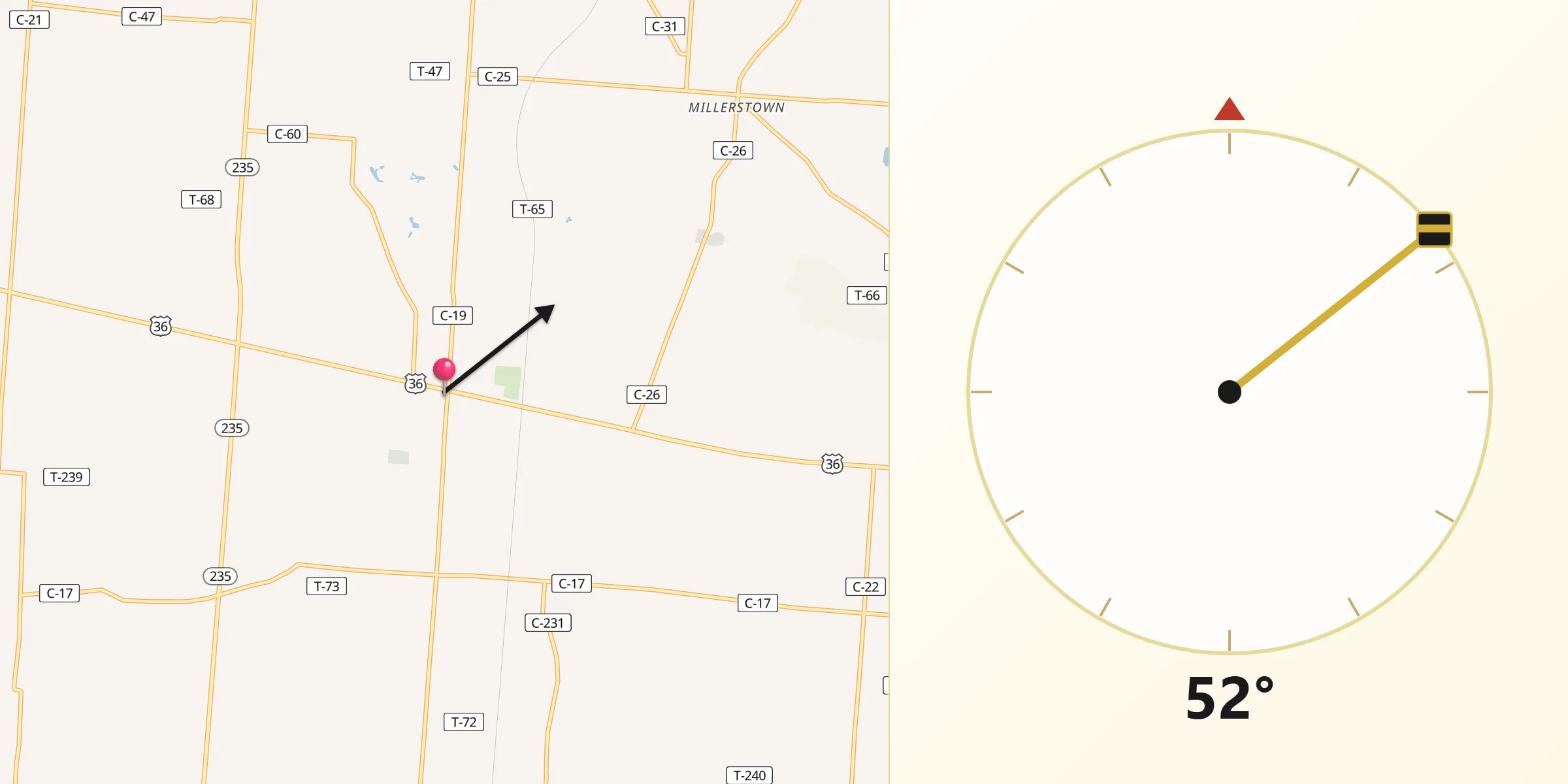Qibla Direction from Saint Paris