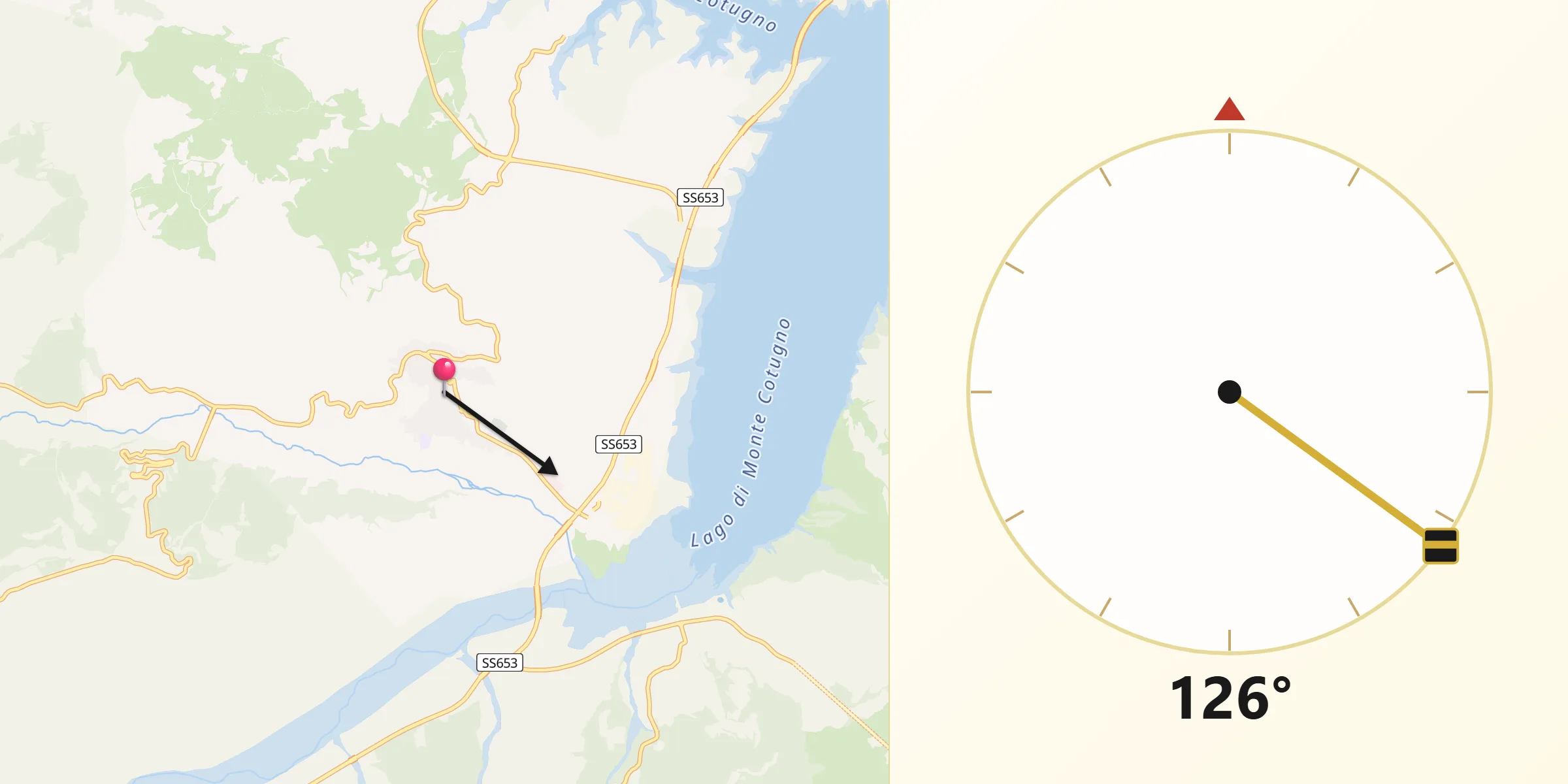 Direzione della Qibla da Senise