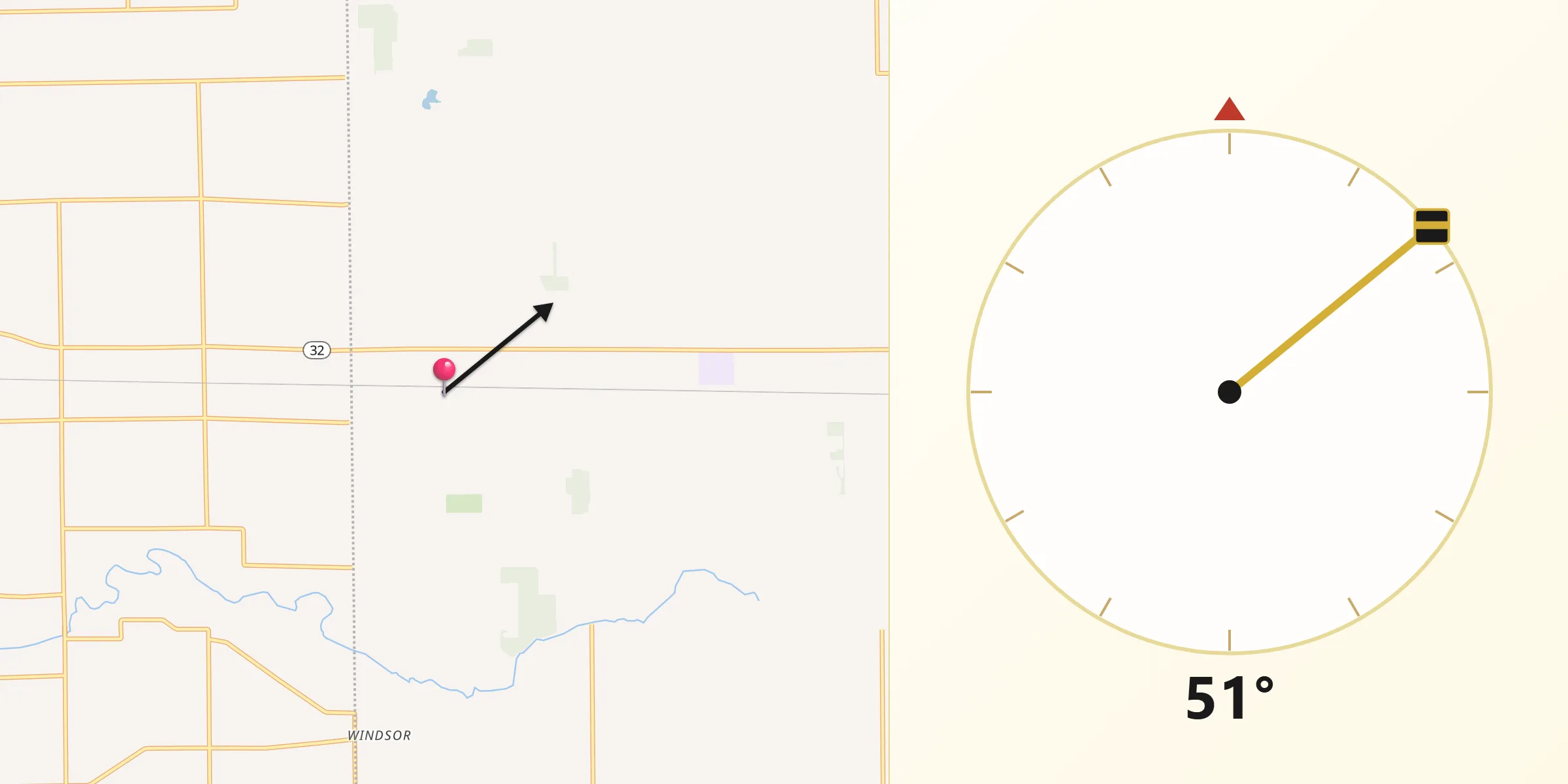 Qibla Direction from Parker City