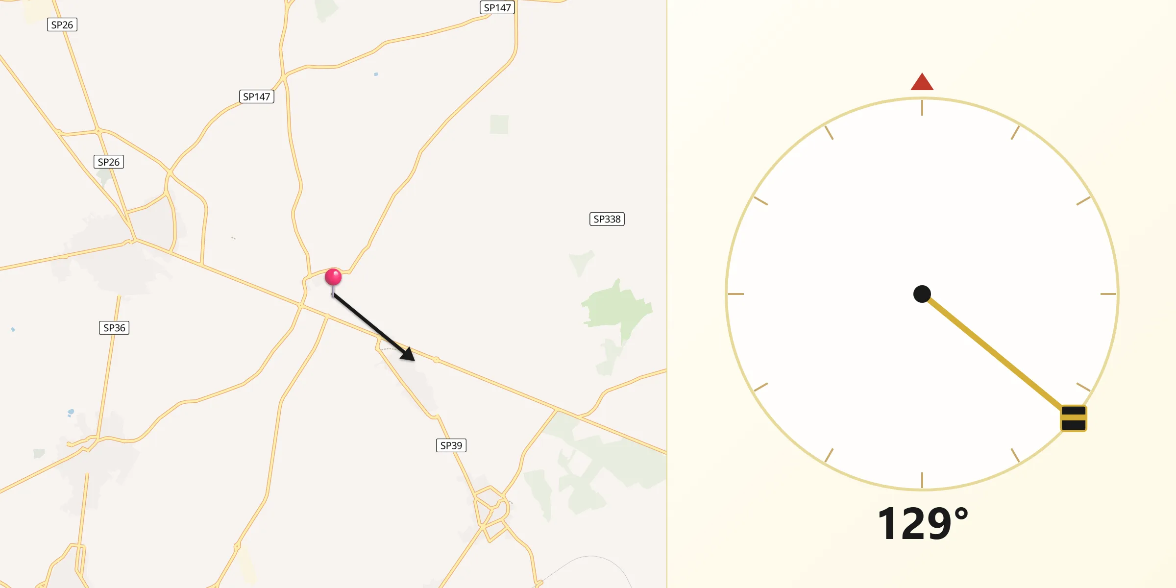 Direzione della Qibla da Carpignano Salentino