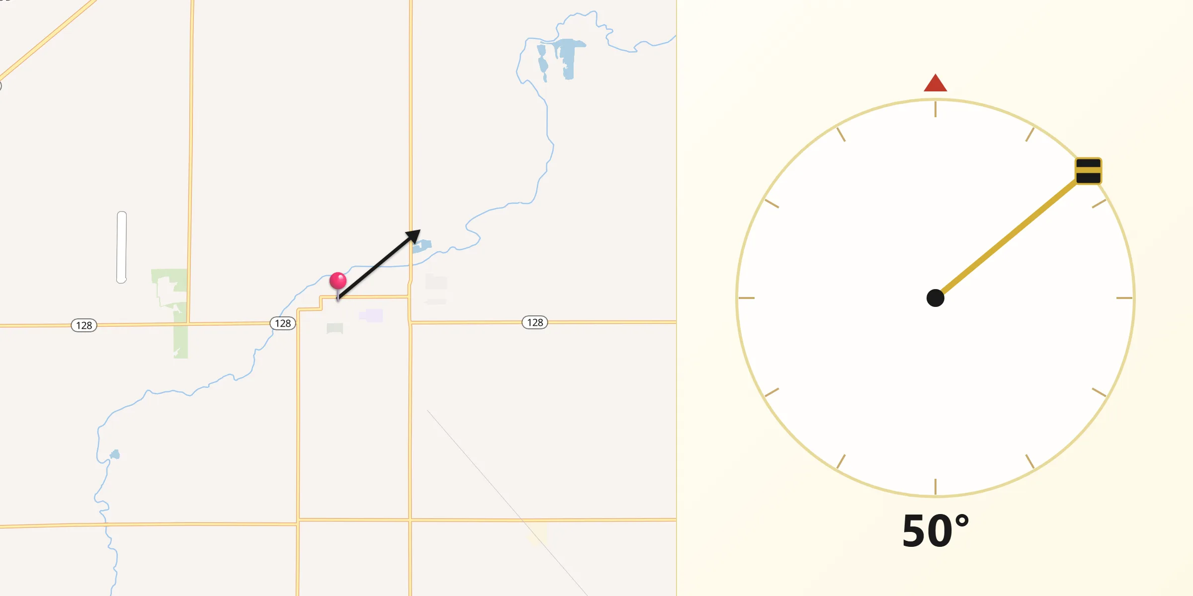 Qibla Direction from Frankton