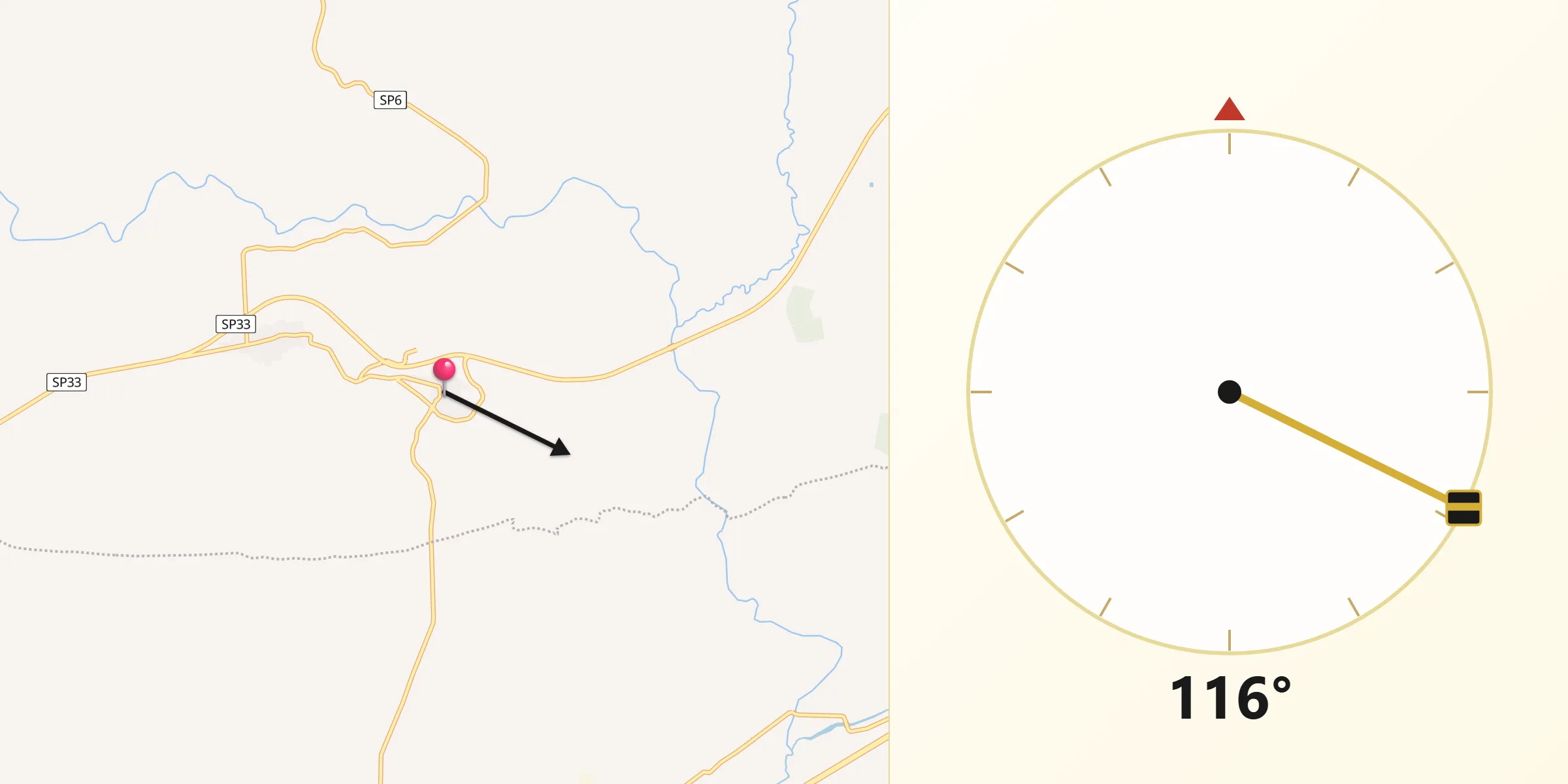 Direzione della Qibla da Noragugume