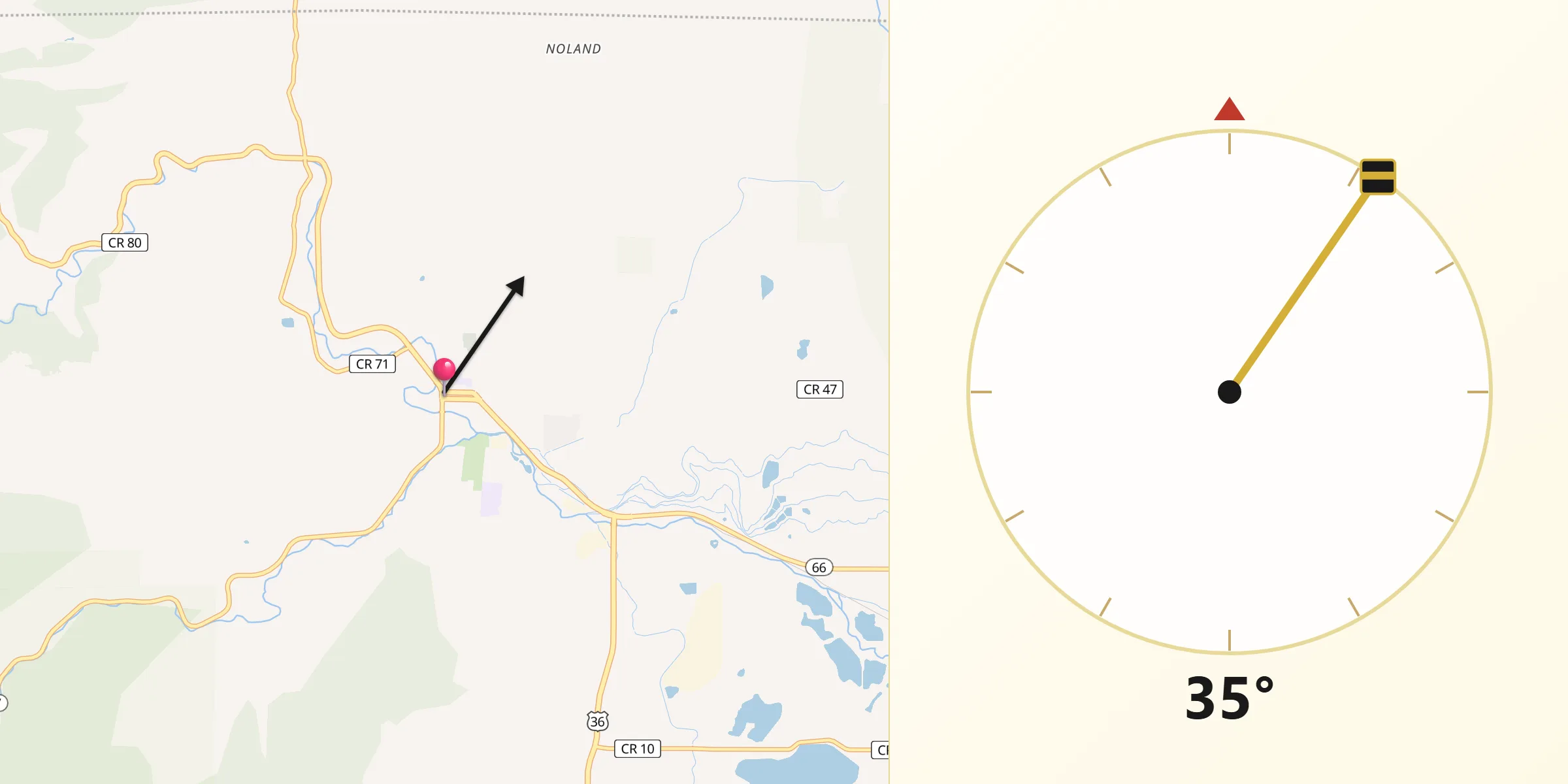 Qibla Direction from Lyons