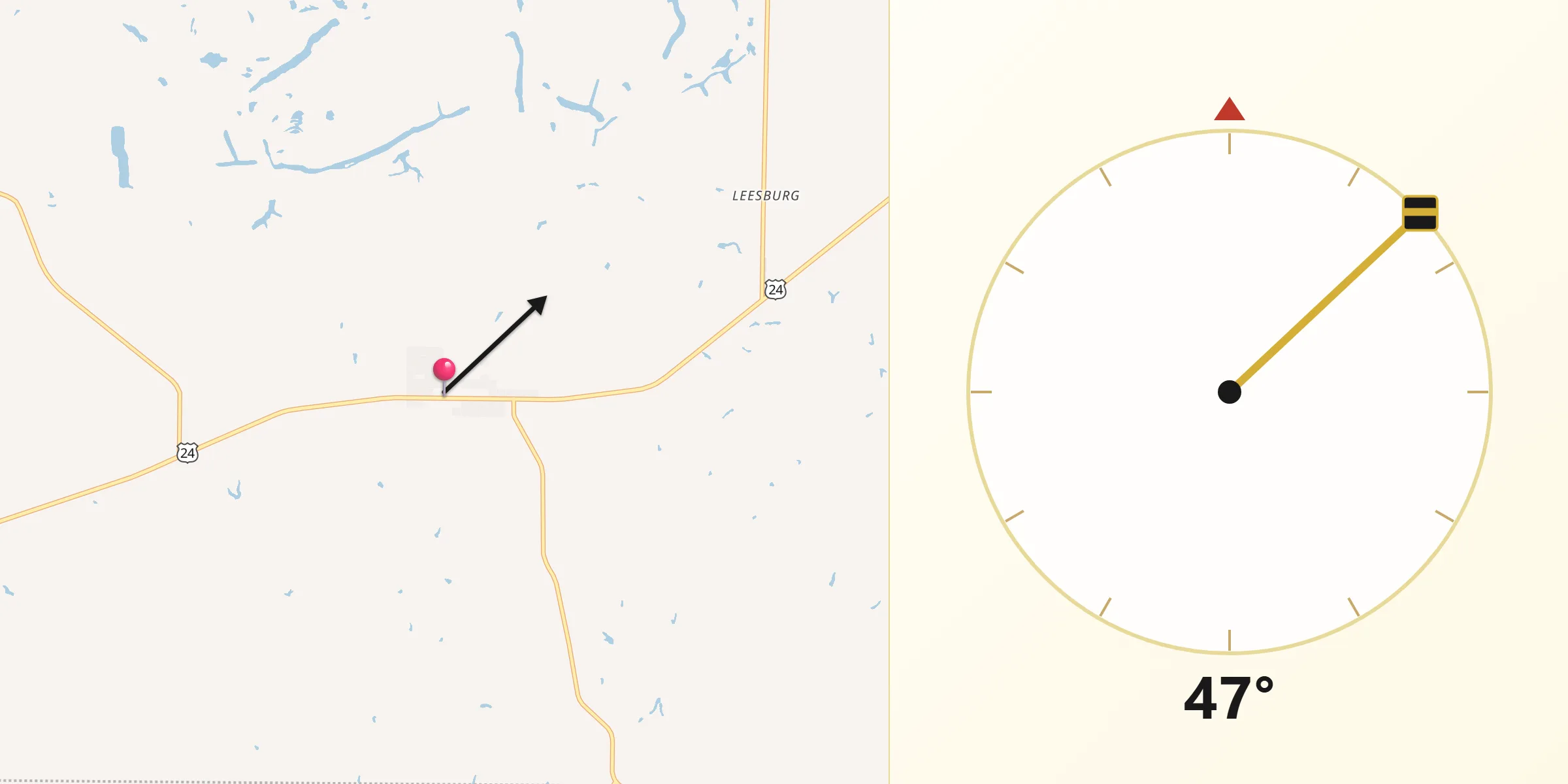 Qibla Direction from Astoria