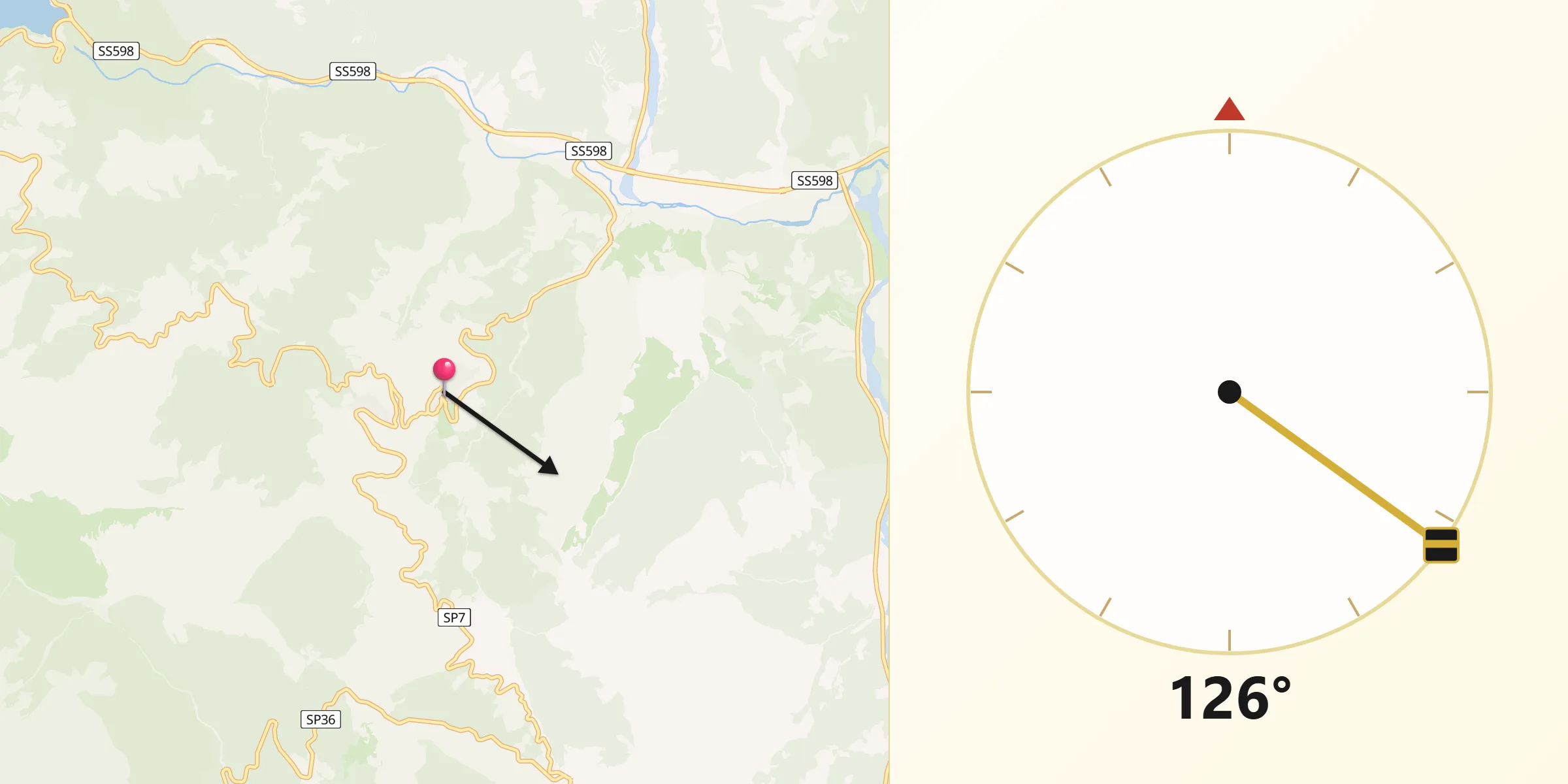 Direzione della Qibla da San Martino d'Agri