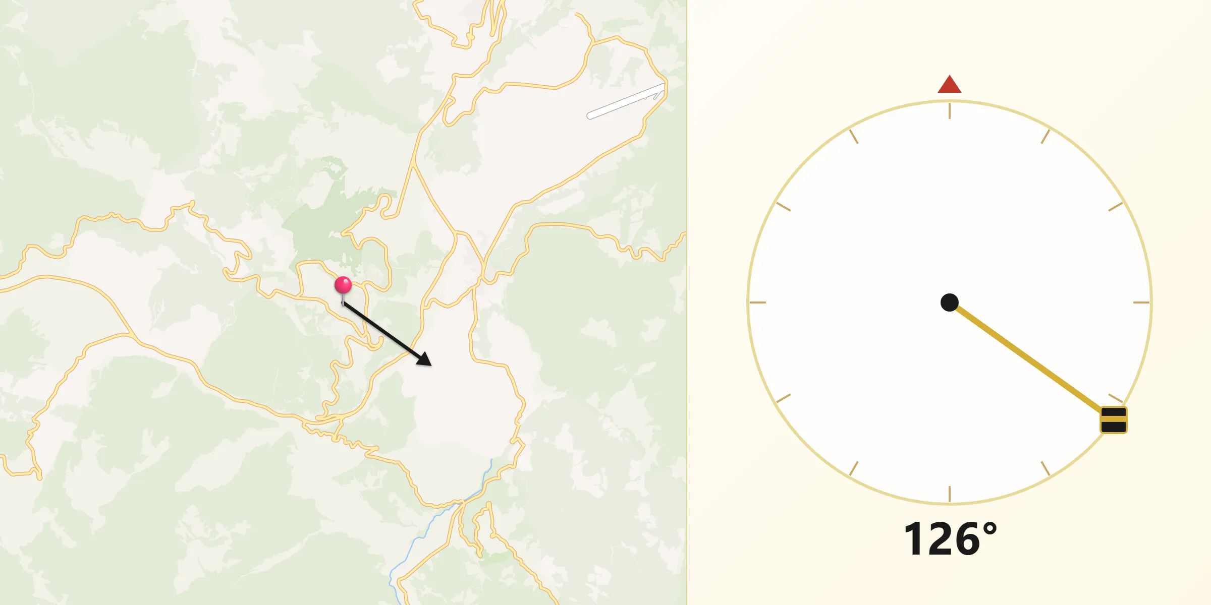 Direzione della Qibla da Moliterno