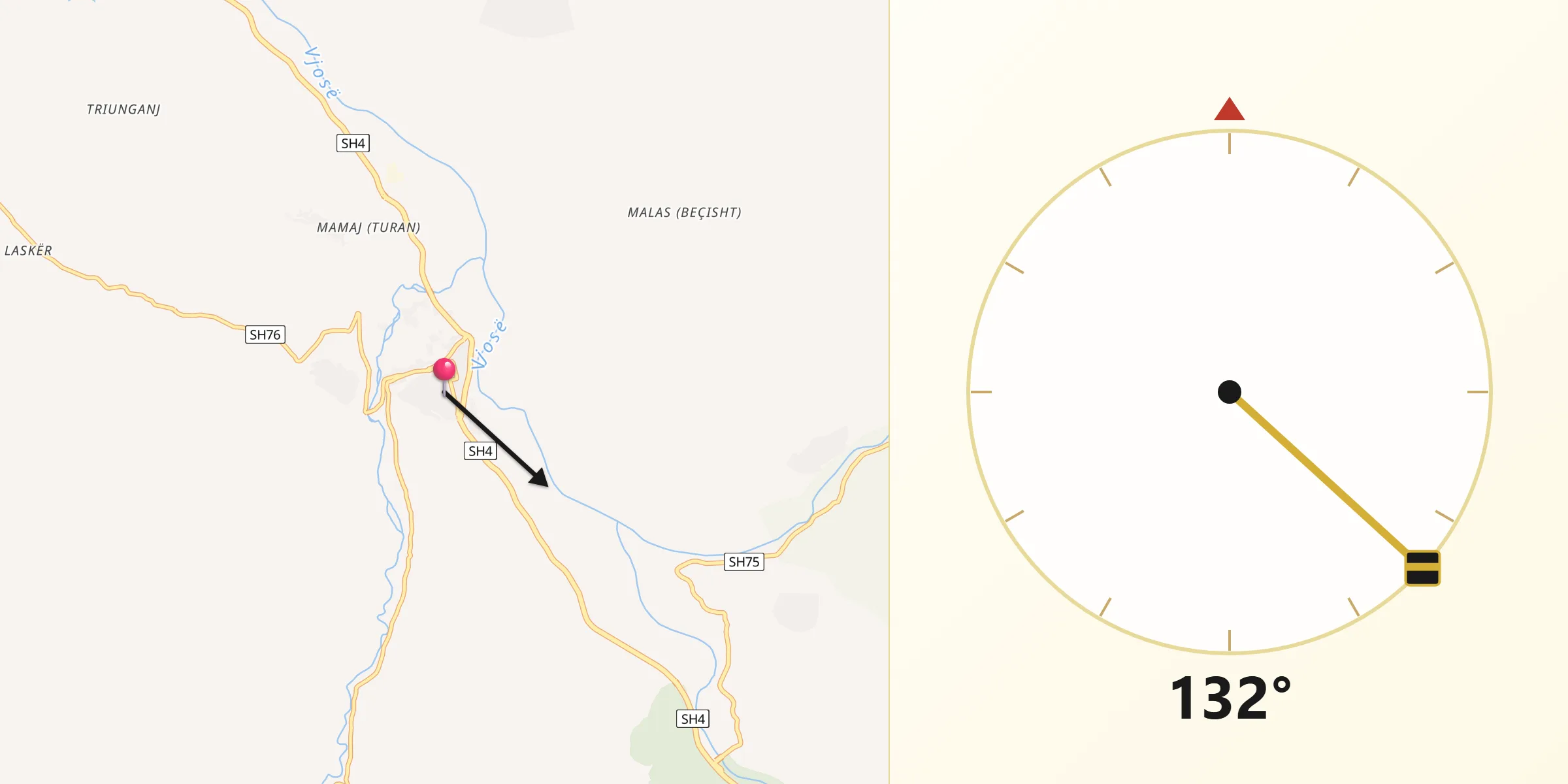 Drejtimi i Qibles nga Tepelenë