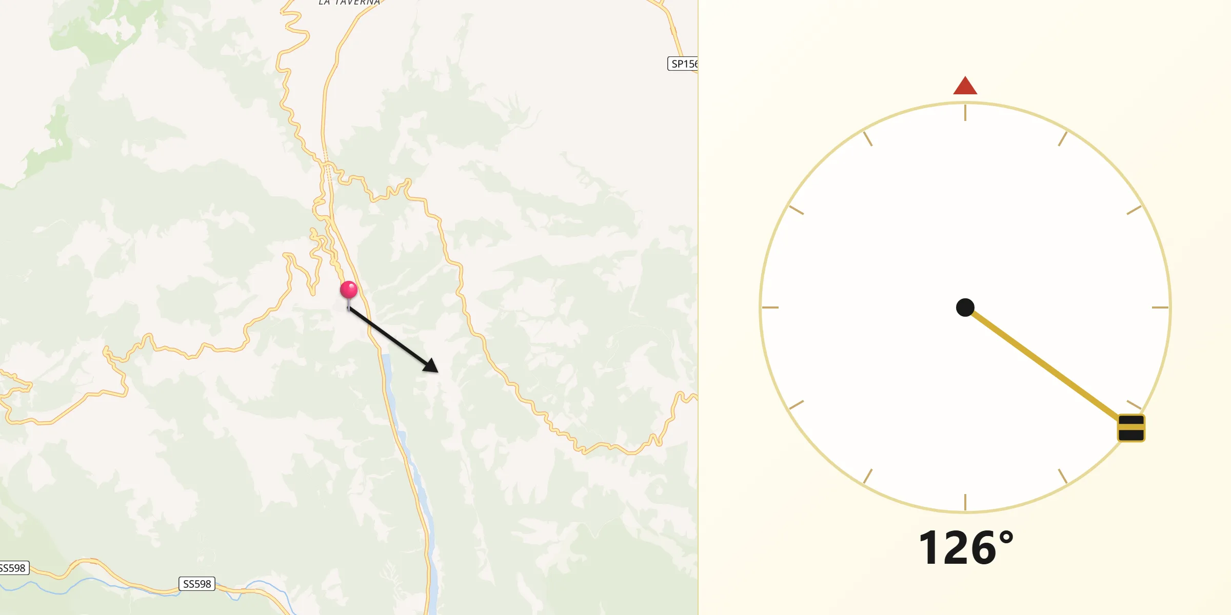 Direzione della Qibla da Armento