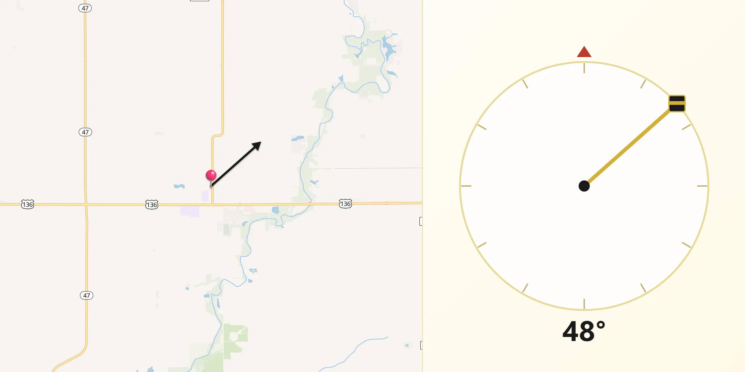 Qibla Direction from Fisher