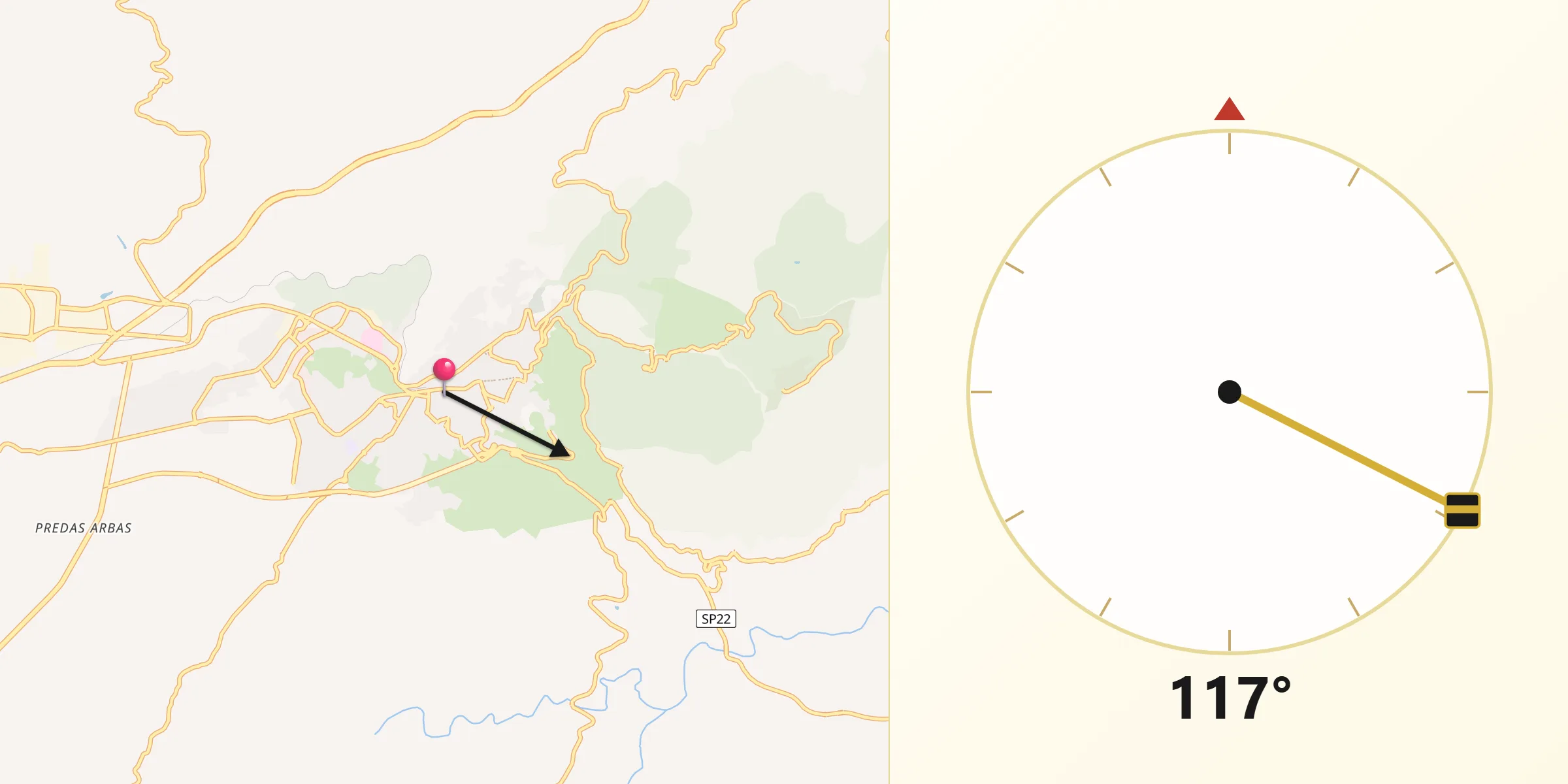 Direzione della Qibla da Nuoro