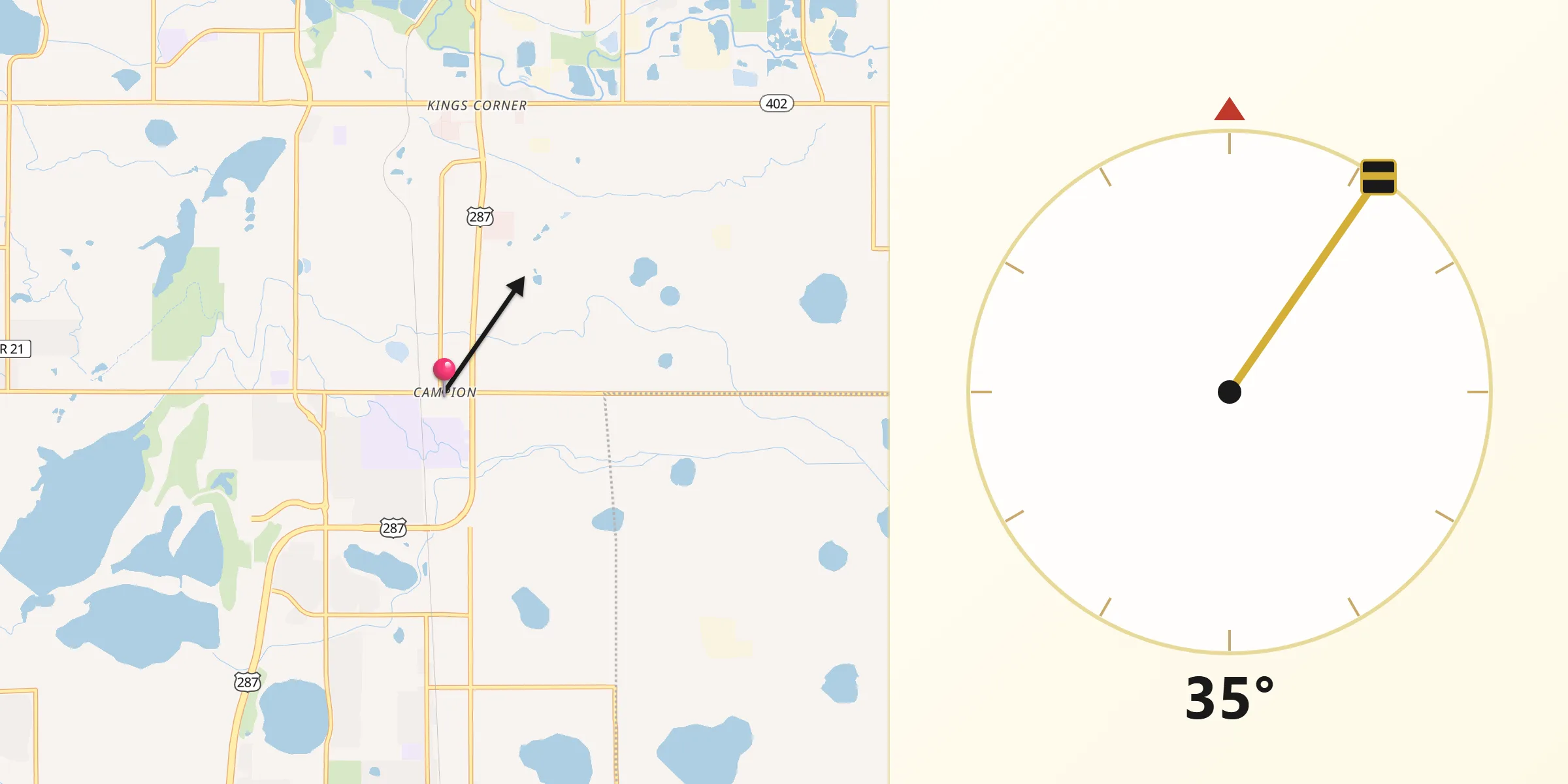 Qibla Direction from Campion