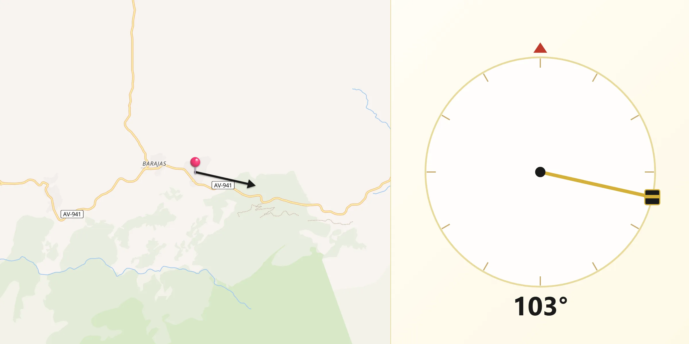 Dirección de la Qibla desde Navarredonda de Gredos