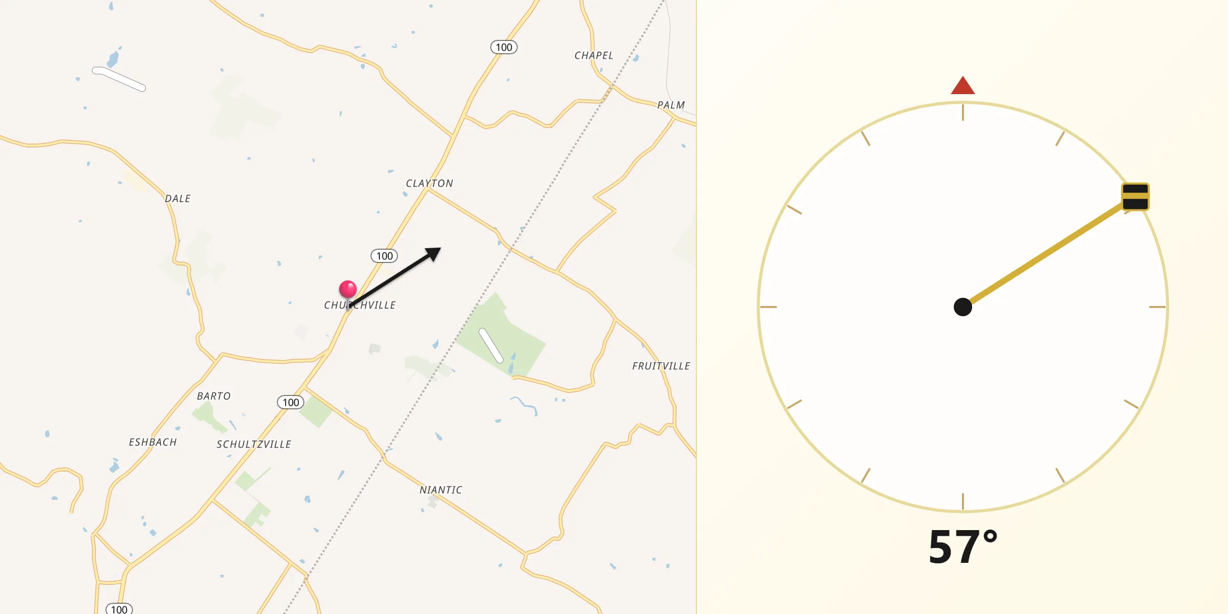Qibla Direction from Bally