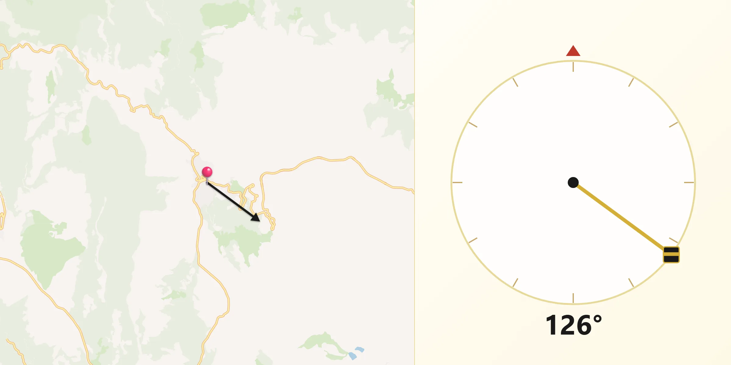 Direzione della Qibla da Stigliano