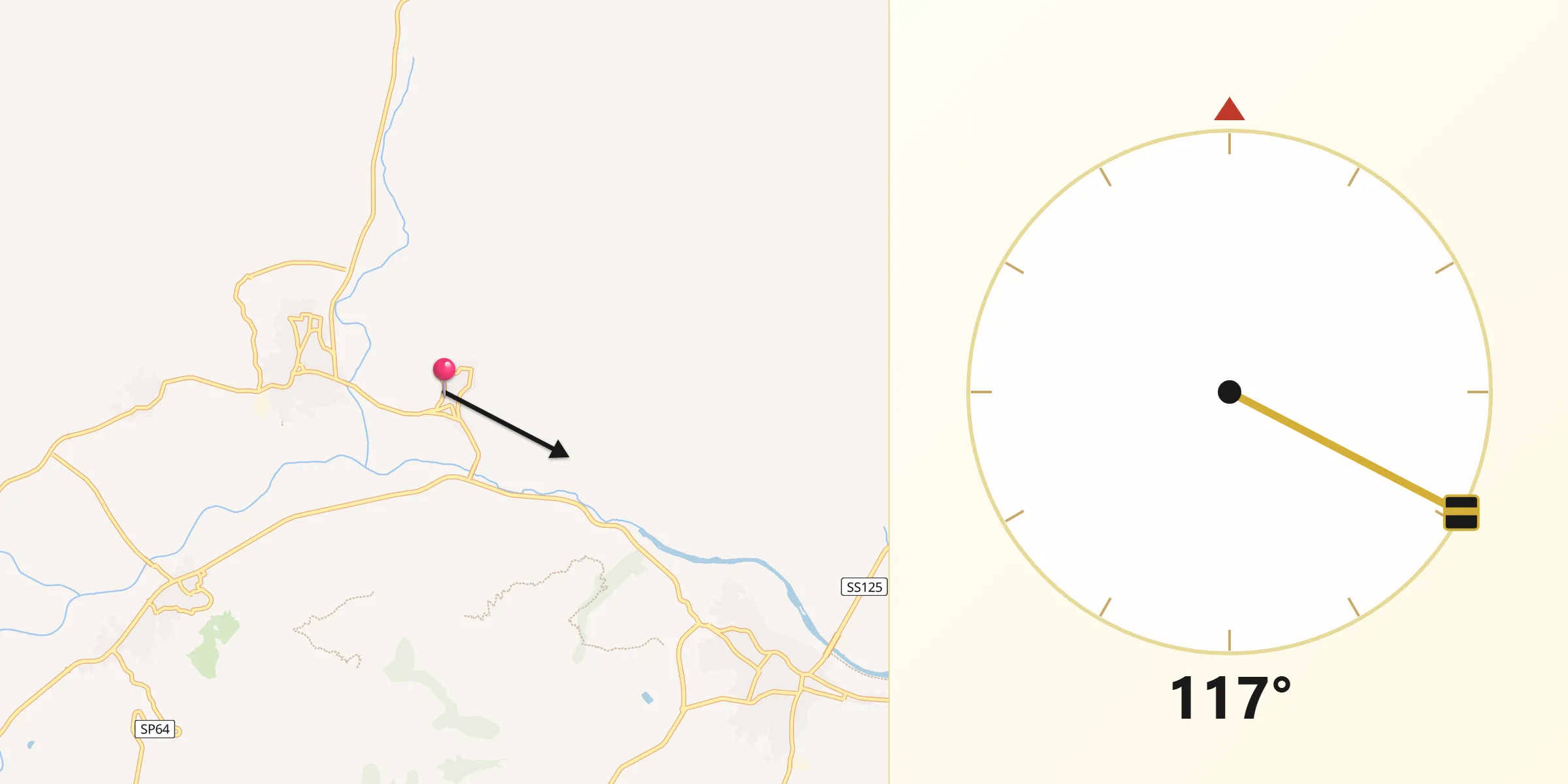 Direzione della Qibla da Onifai