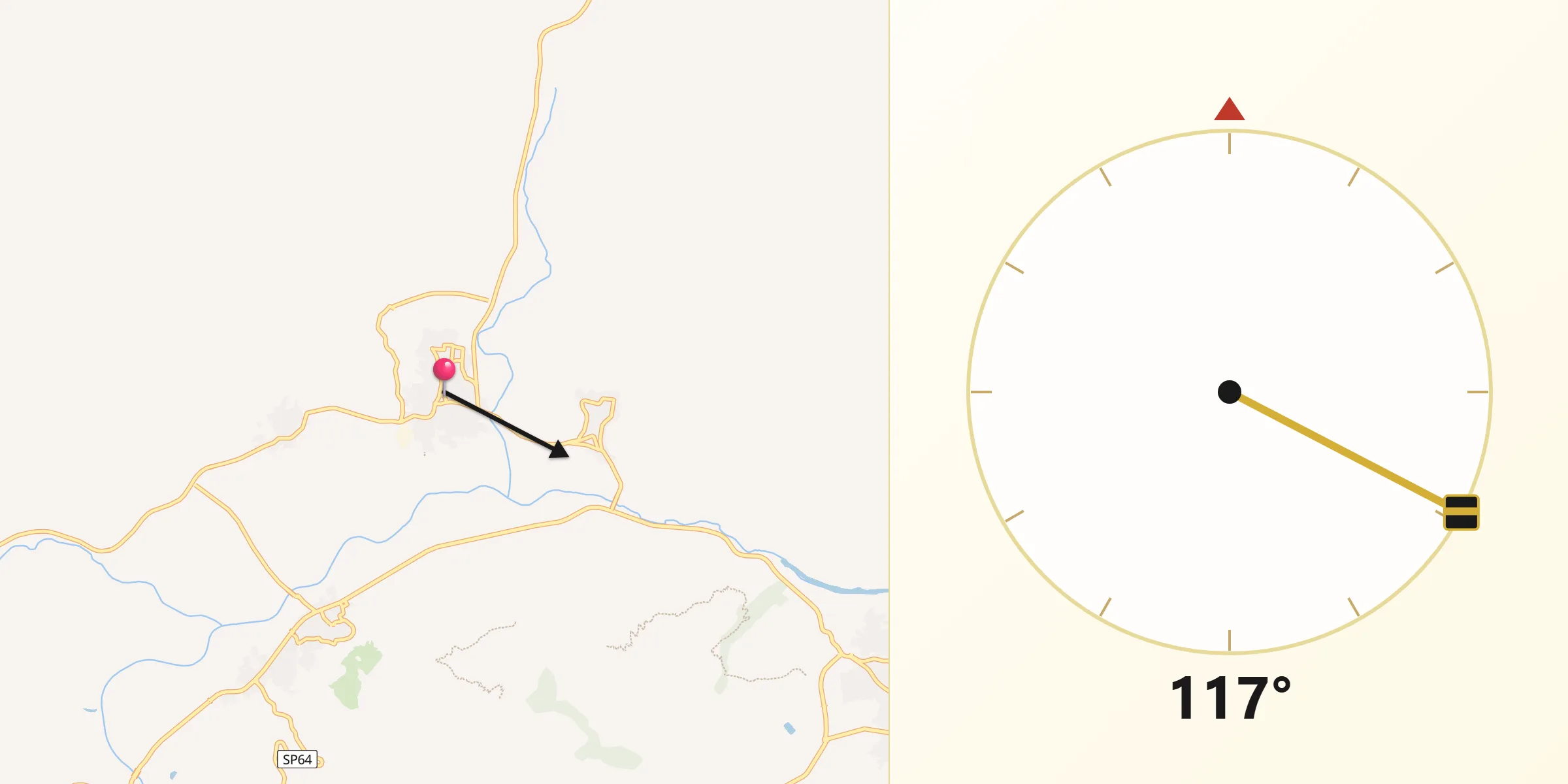 Direzione della Qibla da Irgoli