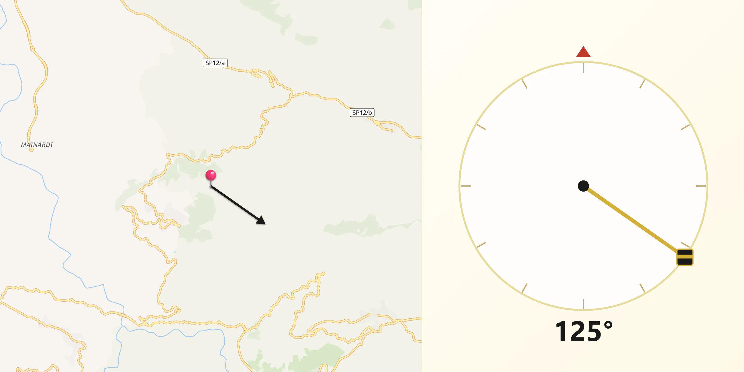 Direzione della Qibla da Provincia di Salerno