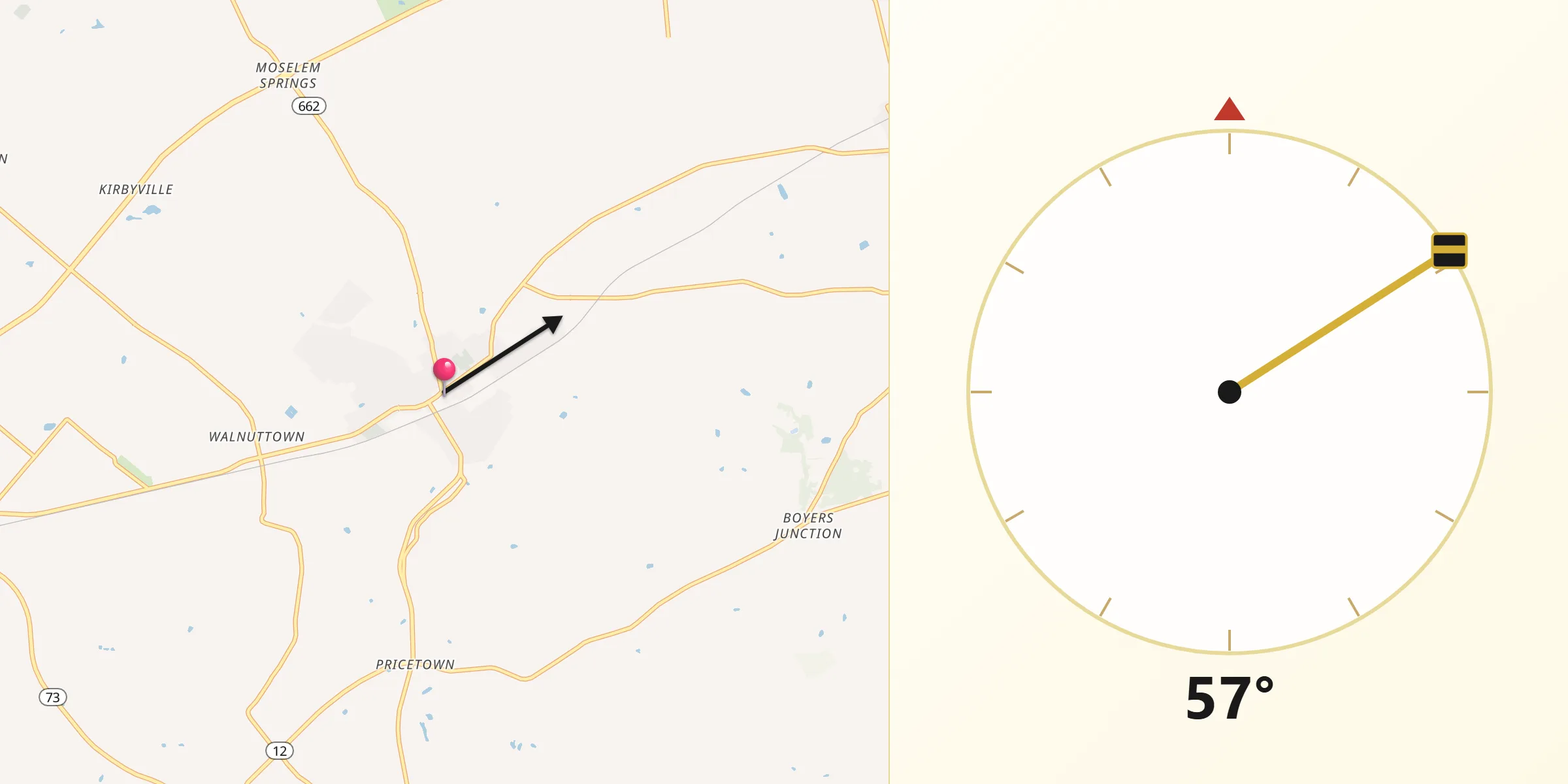 Qibla Direction from Fleetwood
