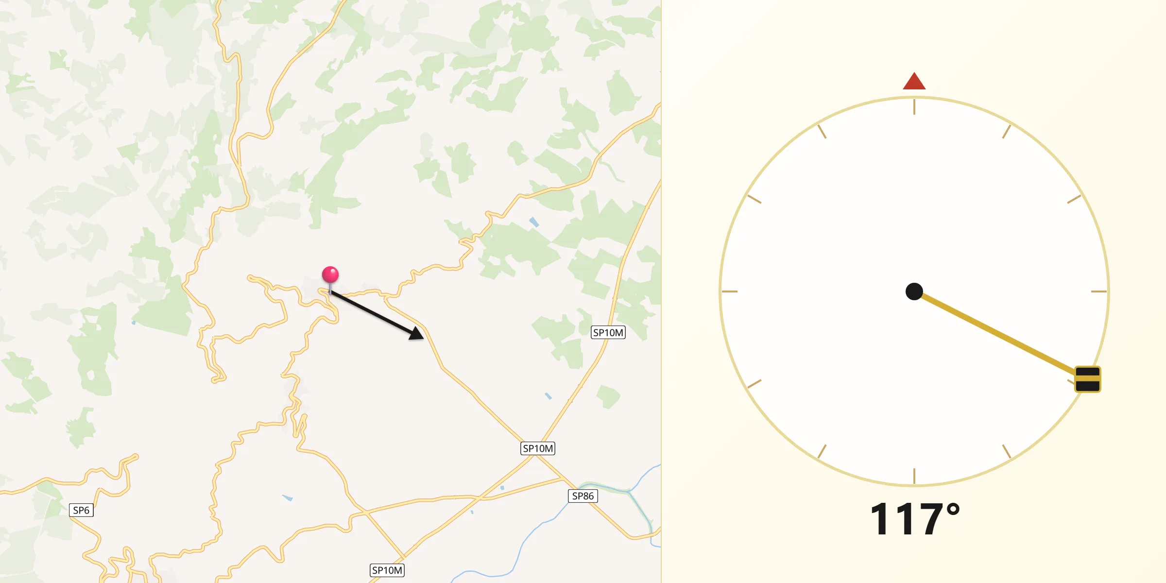 Direzione della Qibla da Bultei