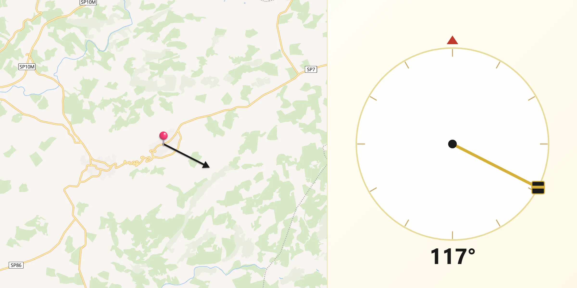 Direzione della Qibla da Nule