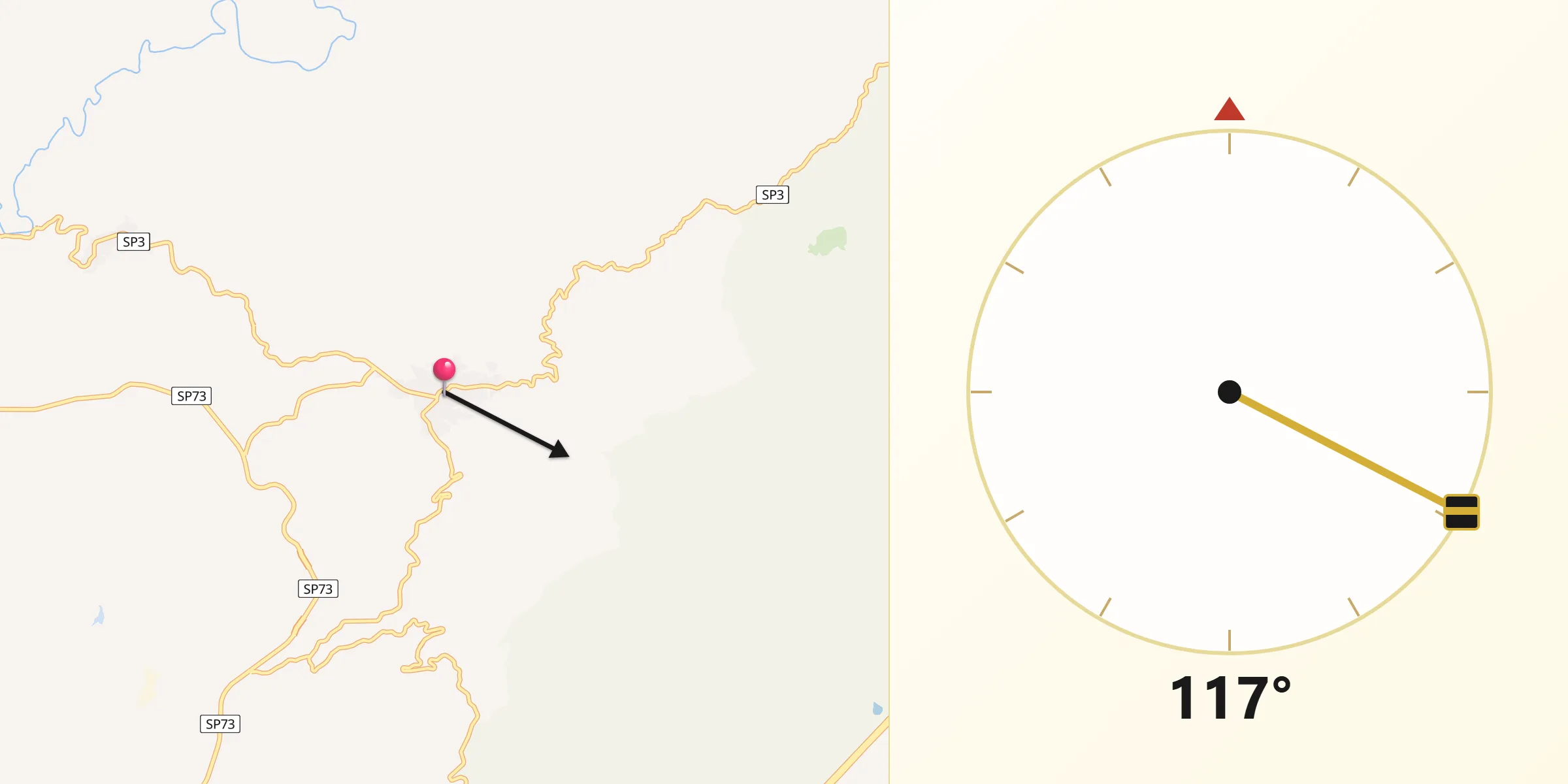 Direzione della Qibla da Lula