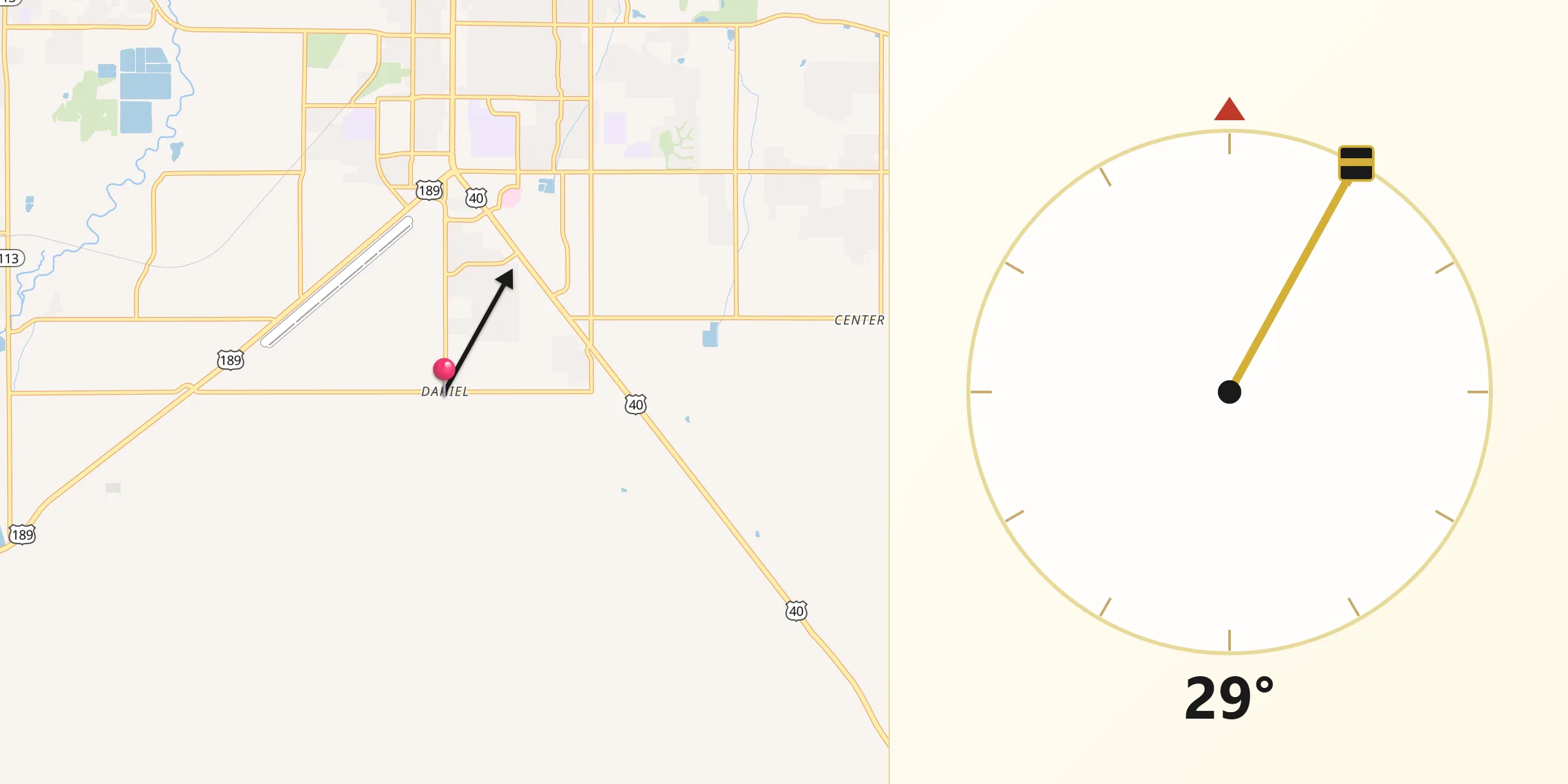 Qibla Direction from Daniel