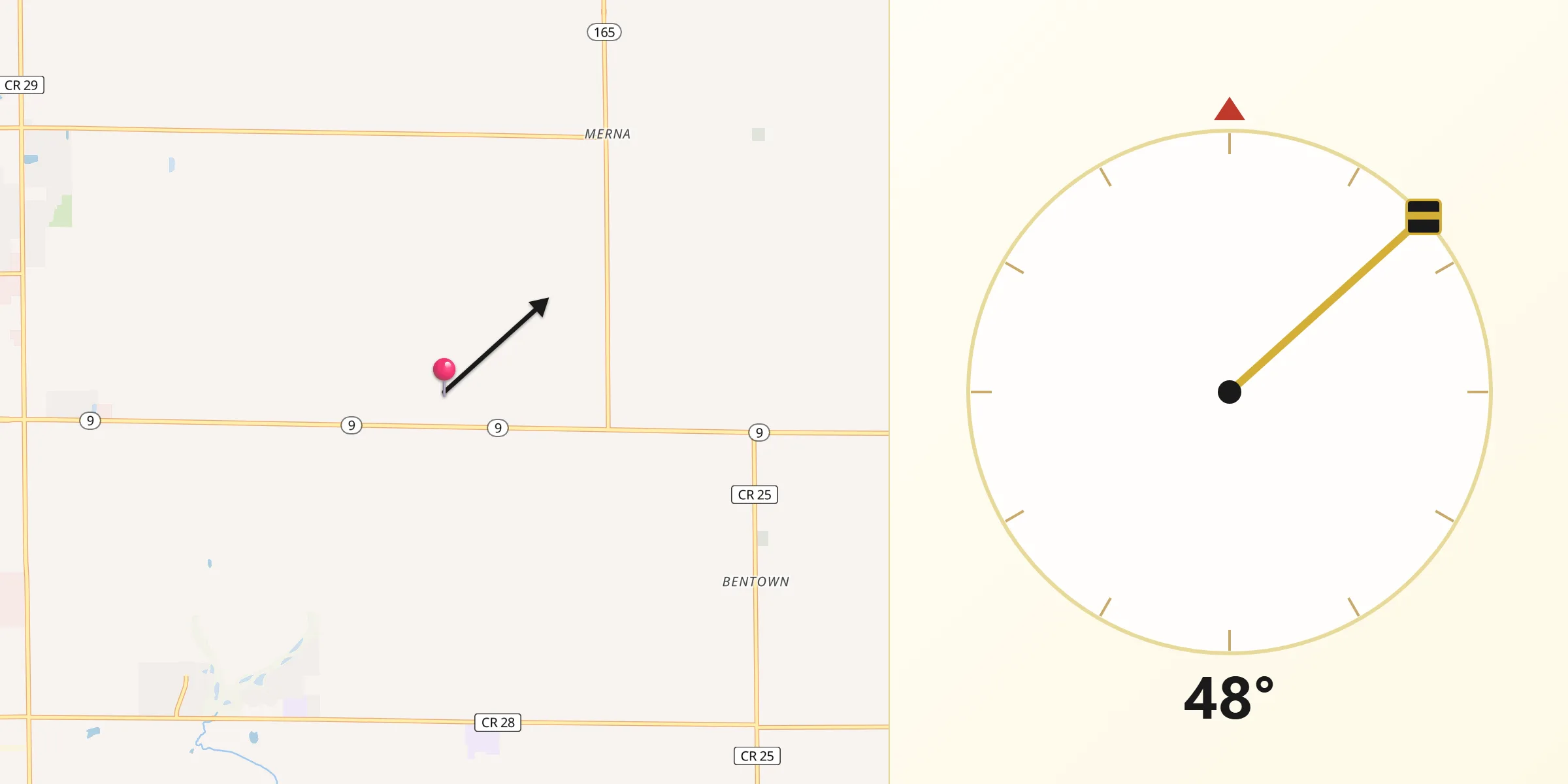 Qibla Direction from McLean