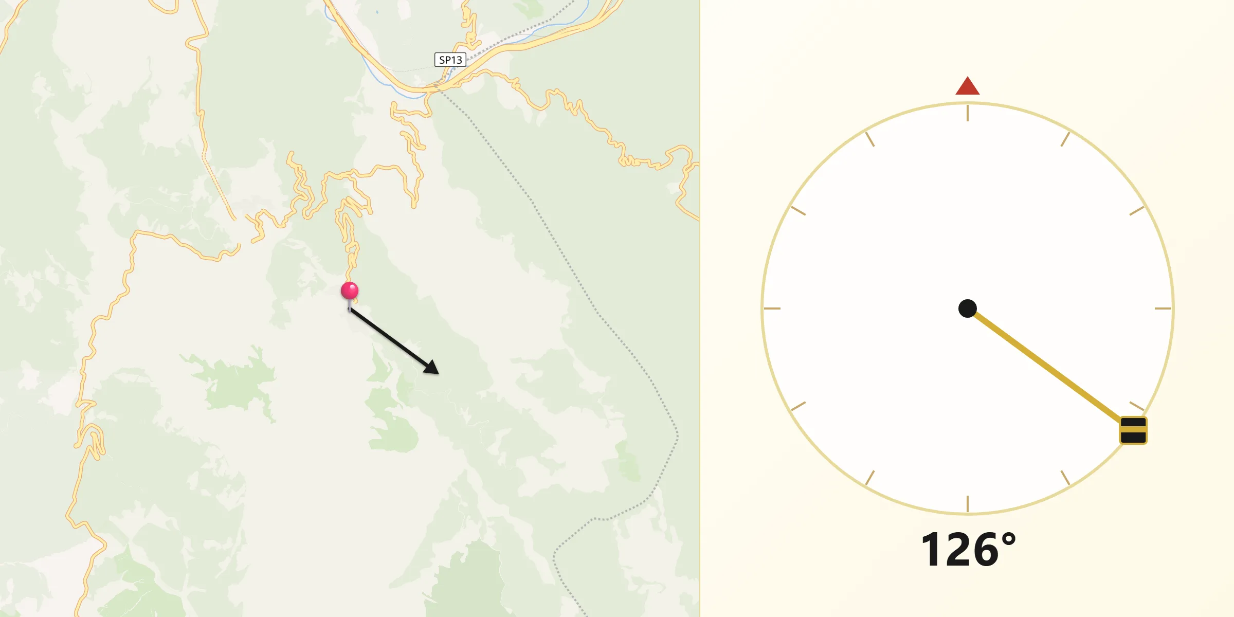 Direzione della Qibla da Pietrapertosa
