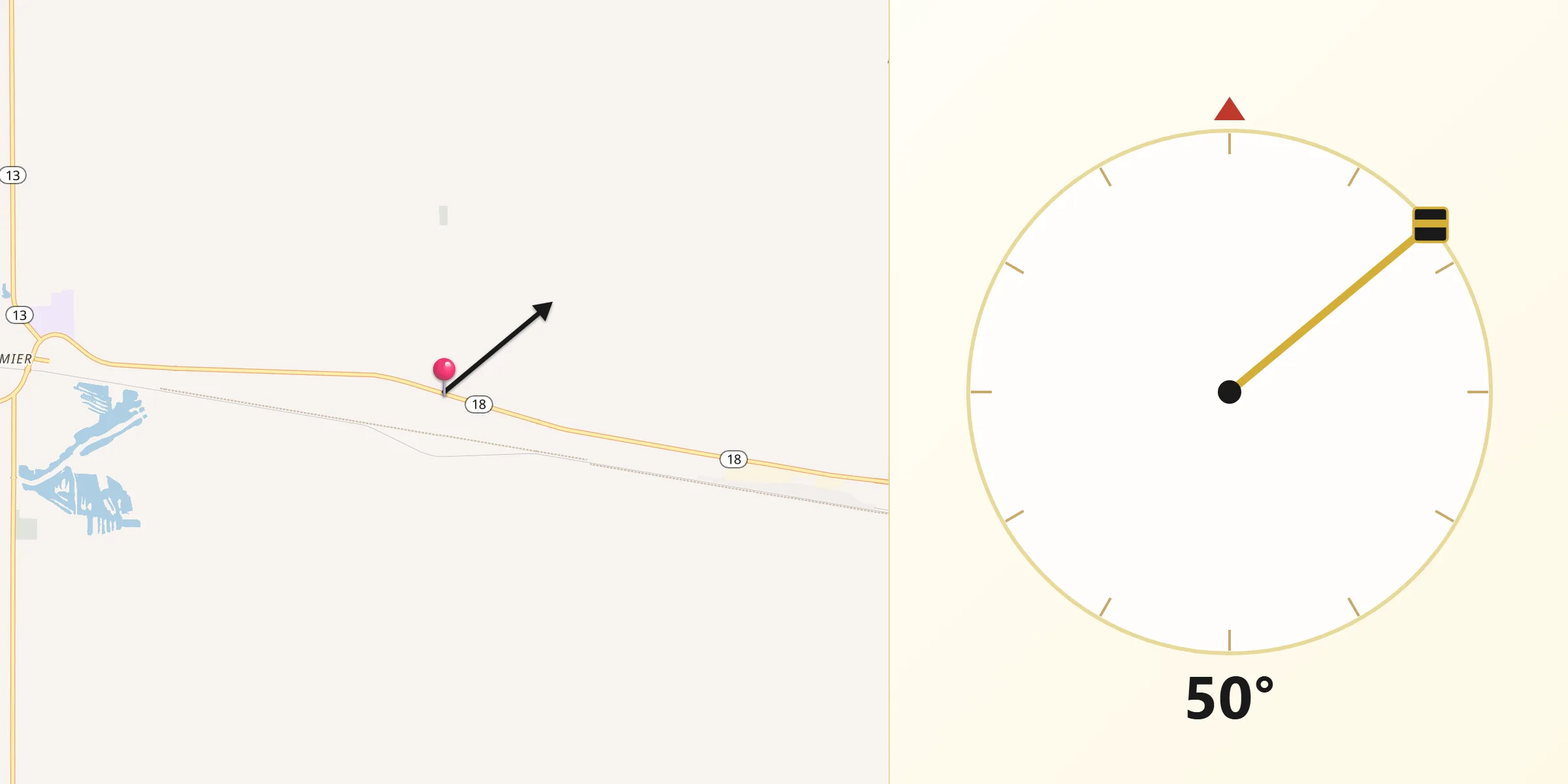 Qibla Direction from Sweetser