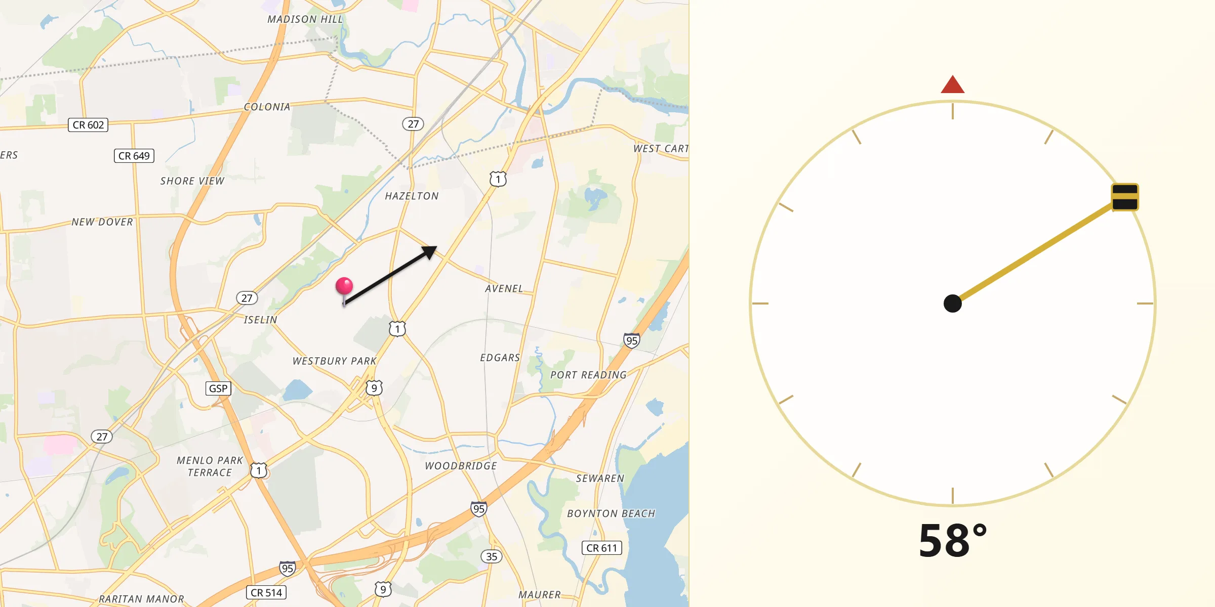 Qibla Direction from Colonia