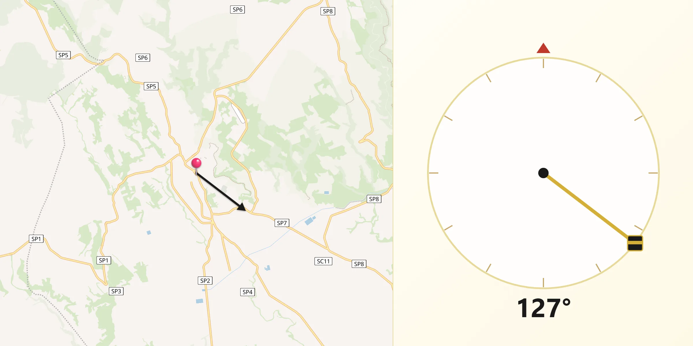 Direzione della Qibla da Ginosa