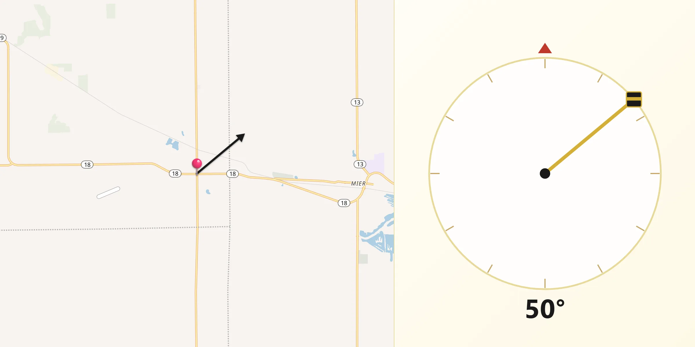 Qibla Direction from Converse