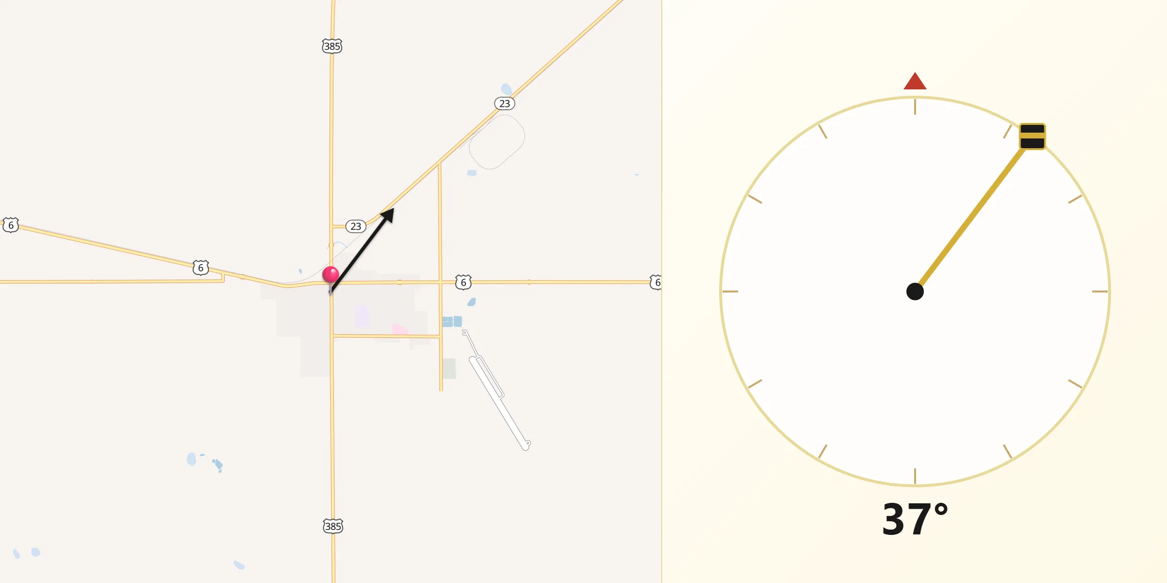 Qibla Direction from Holyoke