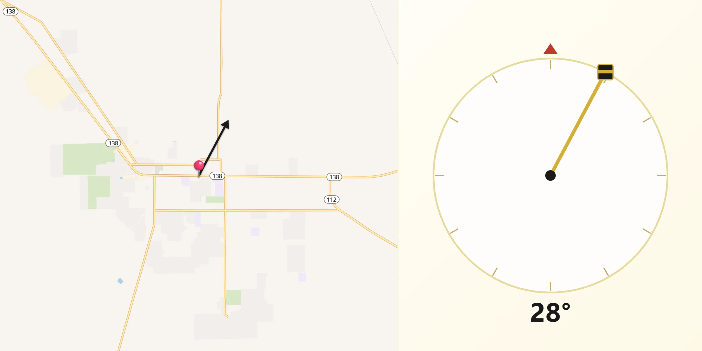 Qibla Direction from Grantsville
