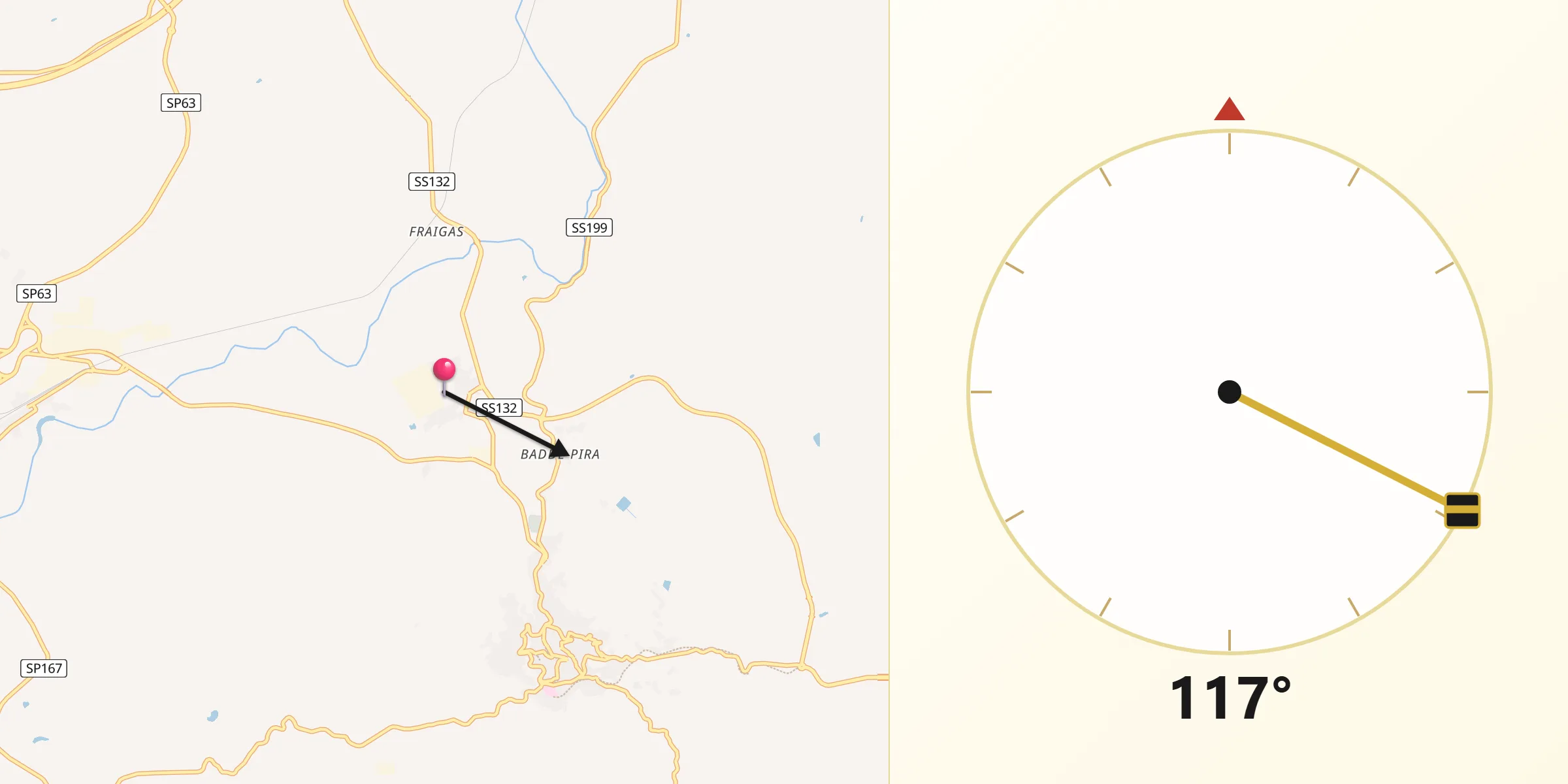 Direzione della Qibla da San Nicola