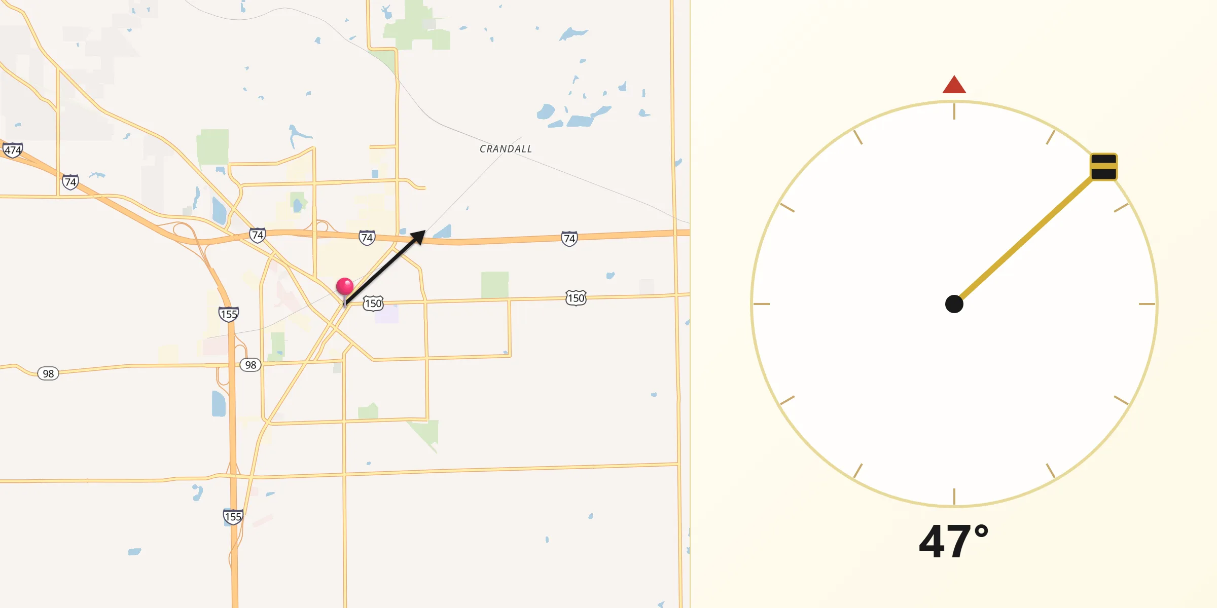 Qibla Direction from Morton