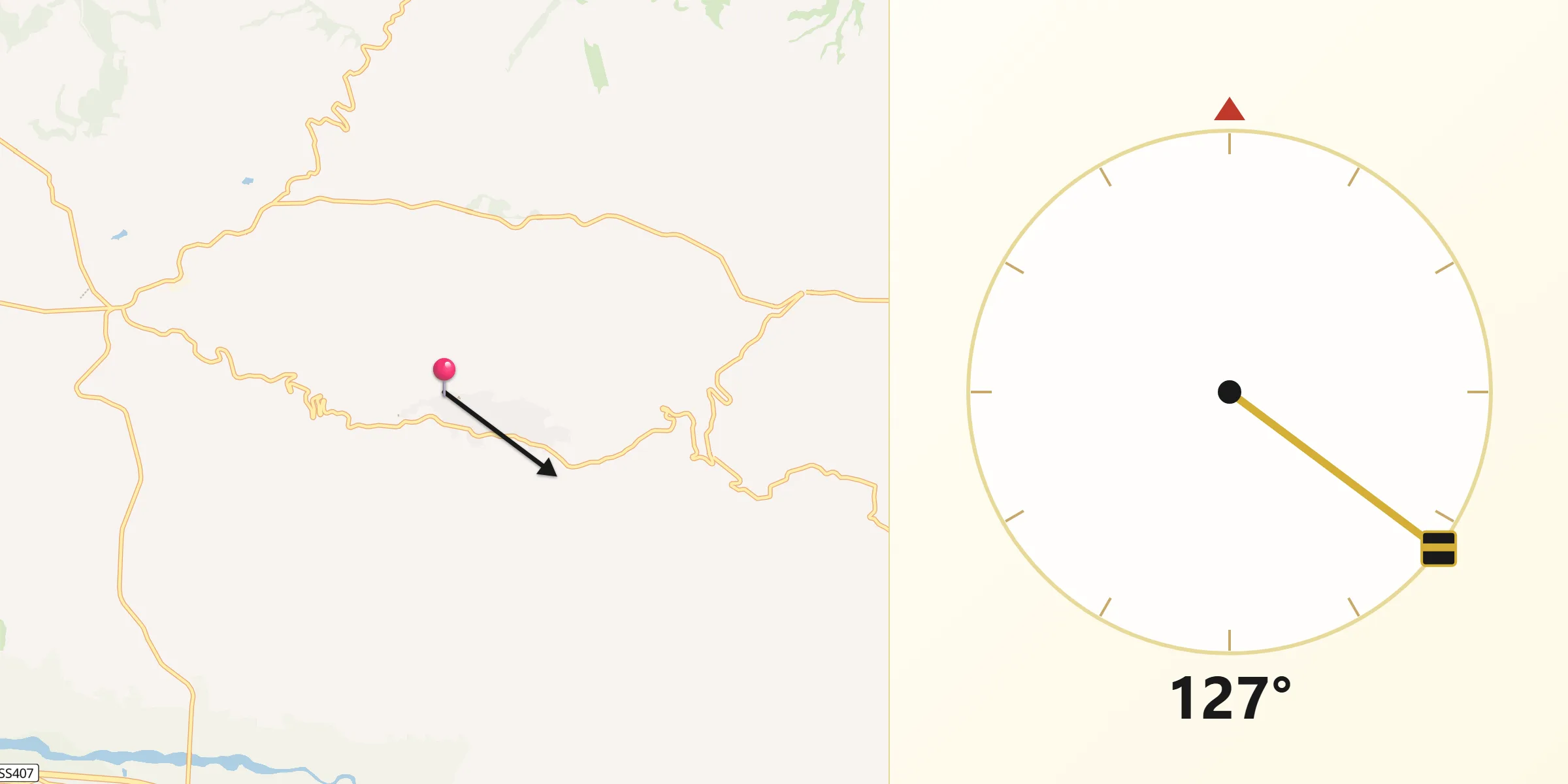 Direzione della Qibla da Grassano