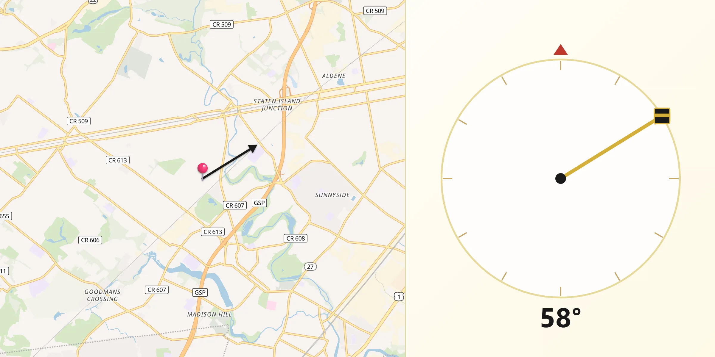 Qibla Direction from Clark