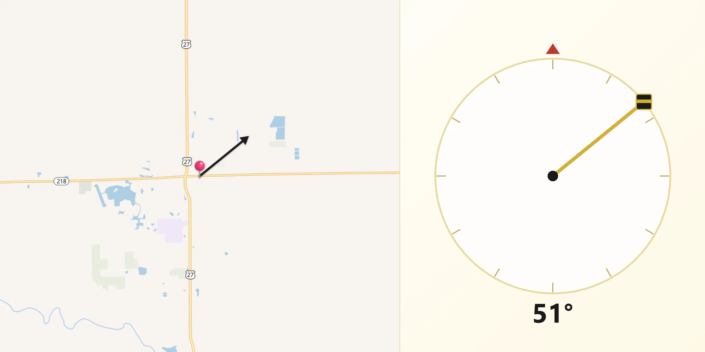 Qibla Direction from Berne