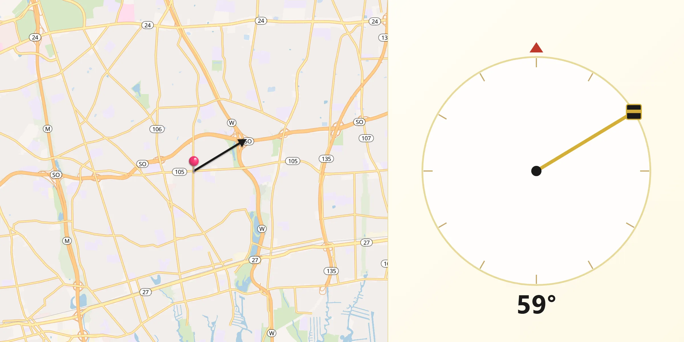 Qibla Direction from North Bellmore
