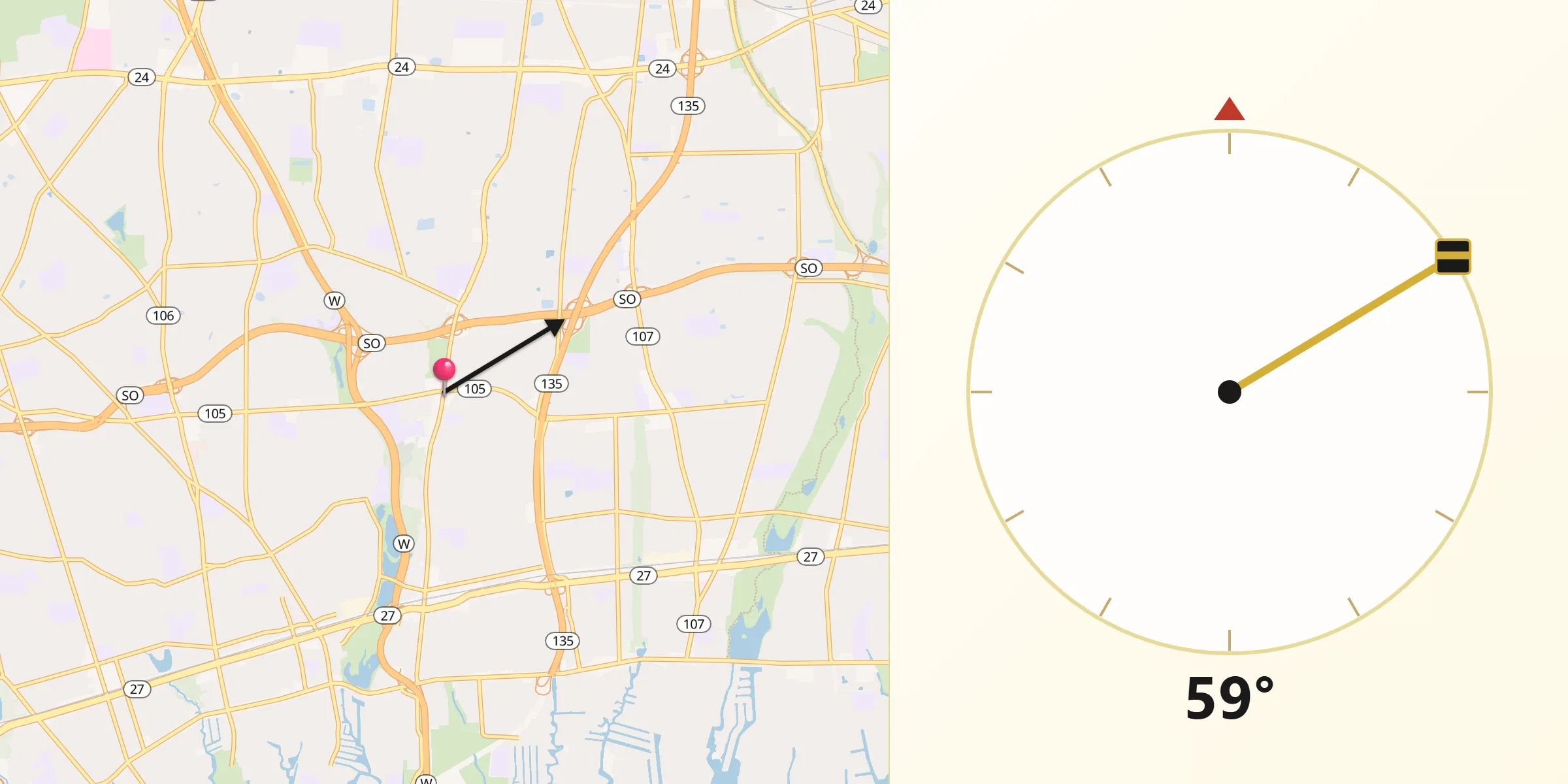 Qibla Direction from North Wantagh
