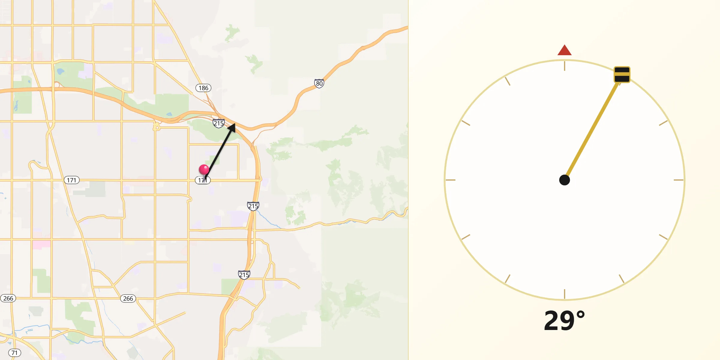 Qibla Direction from East Millcreek