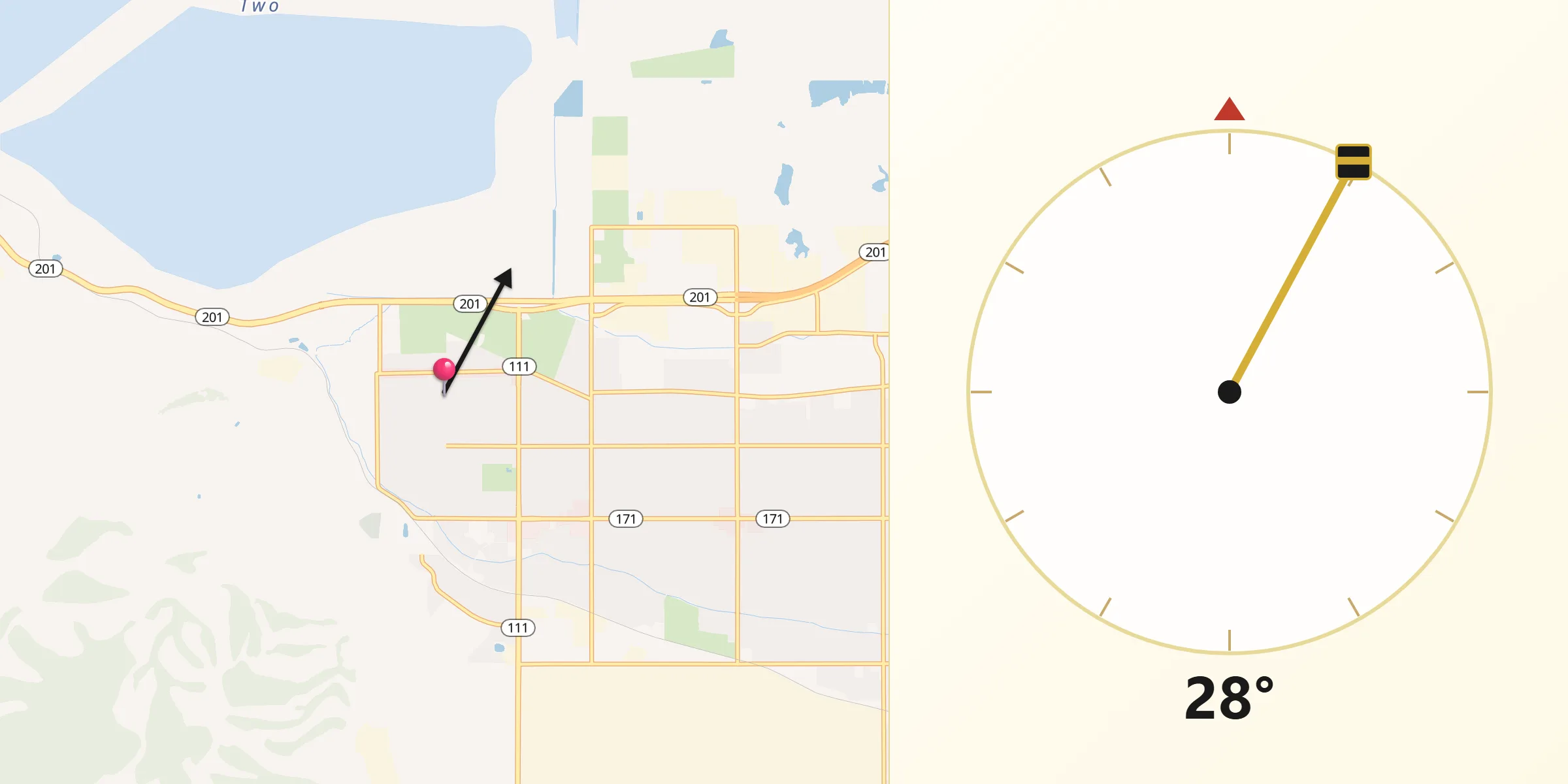 Qibla Direction from Magna