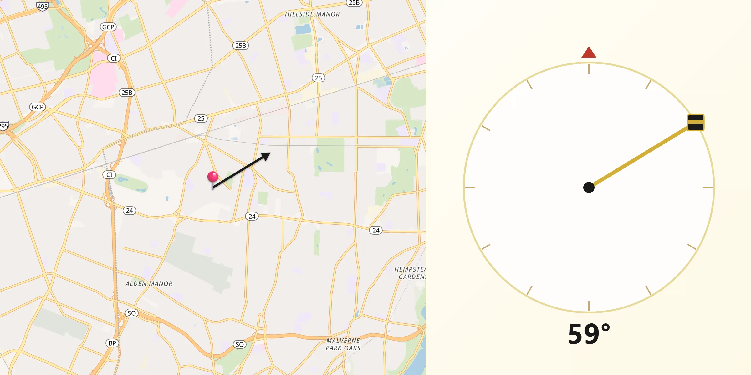 Qibla Direction from South Floral Park